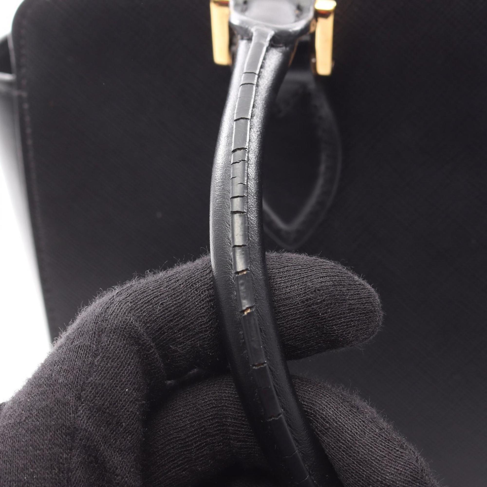 Prada Black Saffiano Handbag (Pre-Owned)