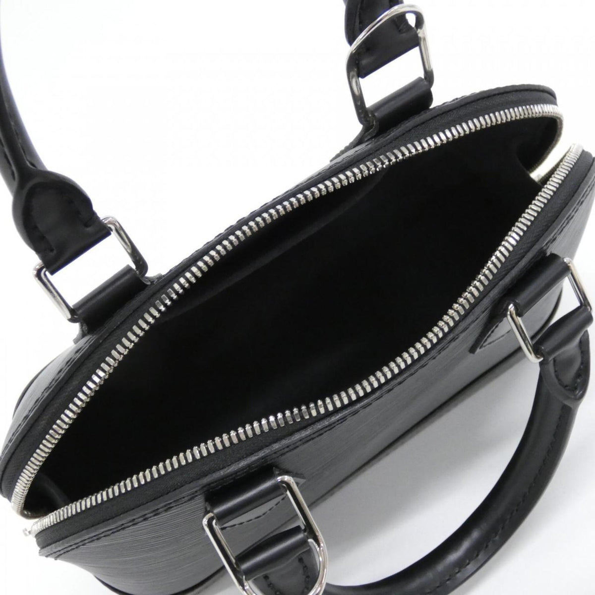 Louis Vuitton Black Leather Handbag (Pre-Owned)
