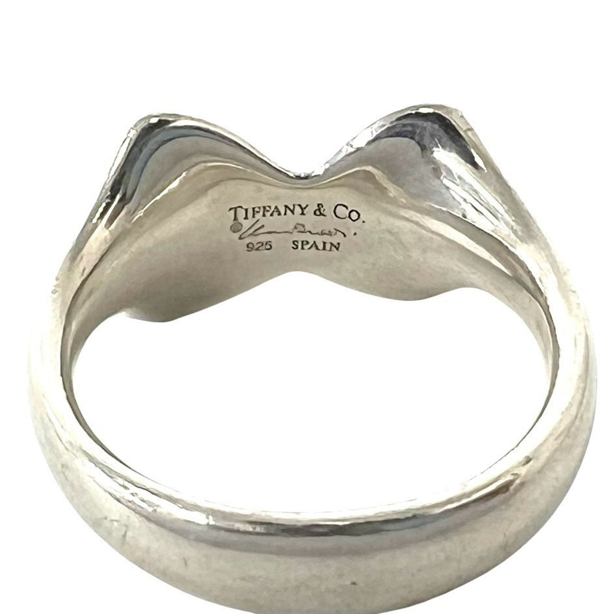 Tiffany Silver Silver 925 Band Ring (Pre-Owned)