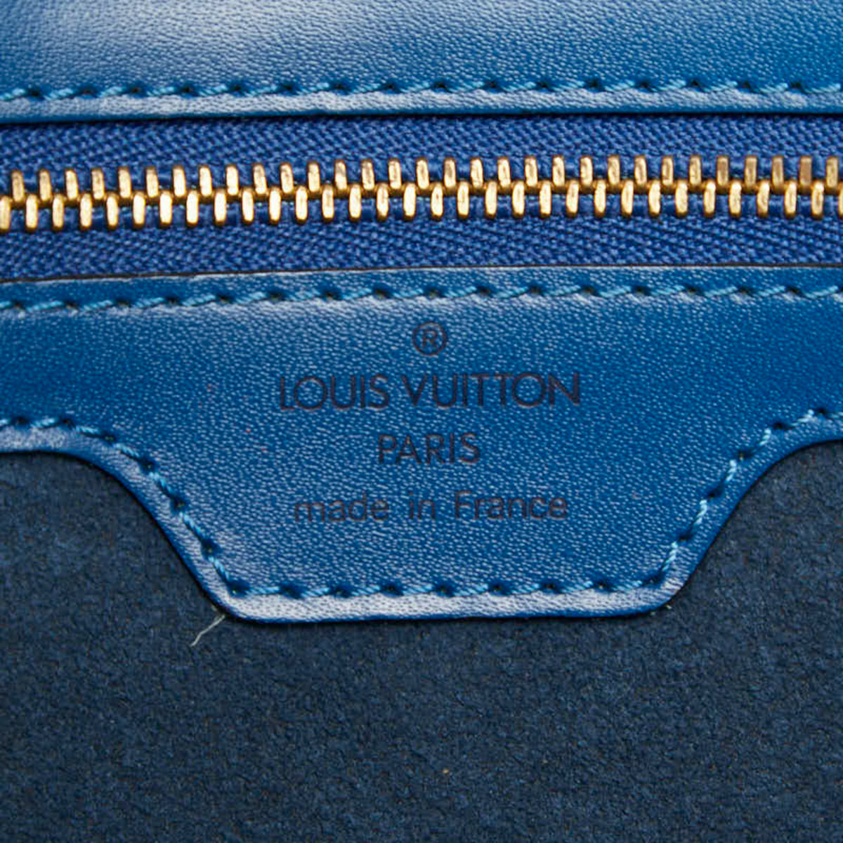 Louis Vuitton Toledo Blue Leather Shoulder Bag Tote Bag (Pre-Owned)