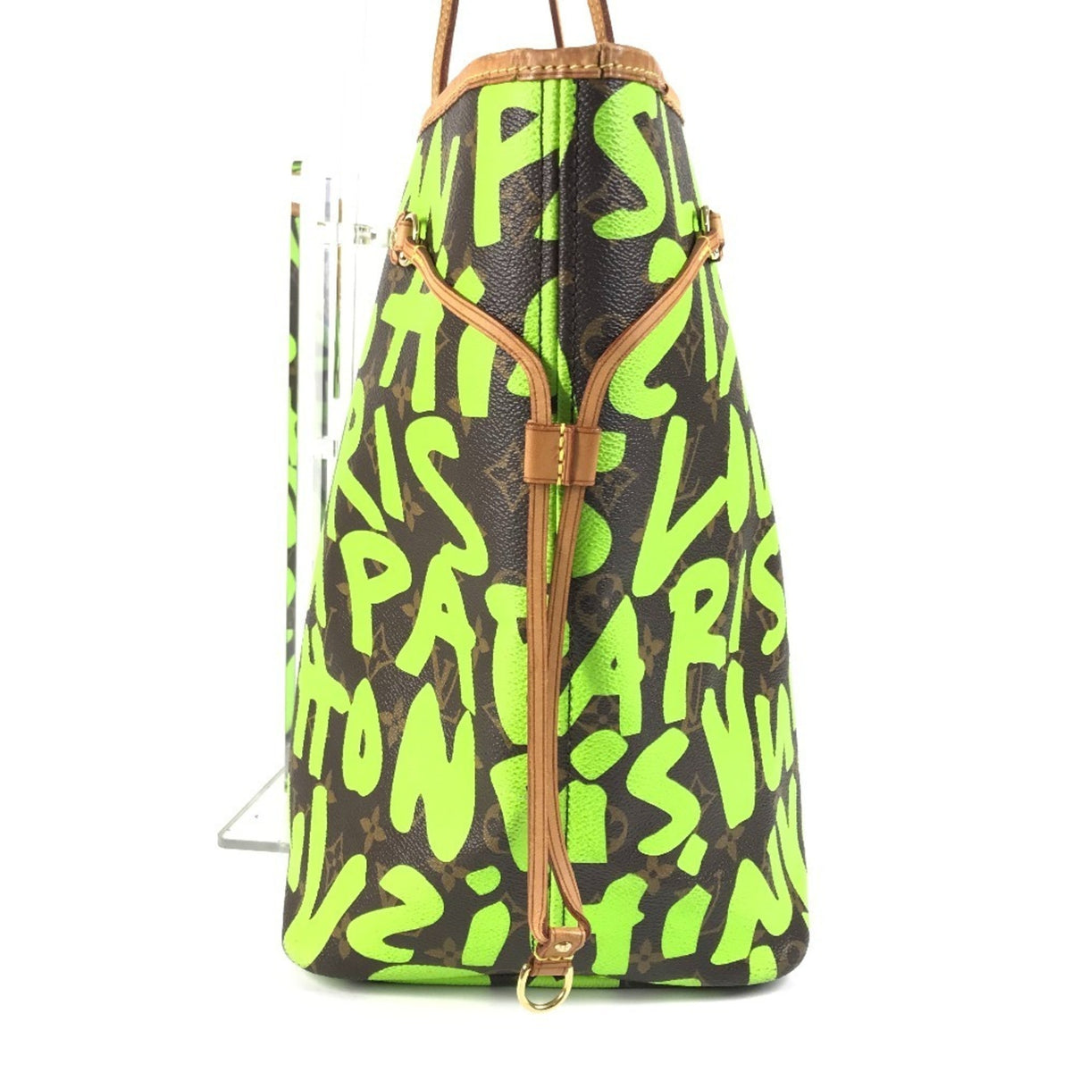 Louis Vuitton Brown Green Vert Monogram Graffiti Shoulder Bag Tote Bag (Pre-Owned)