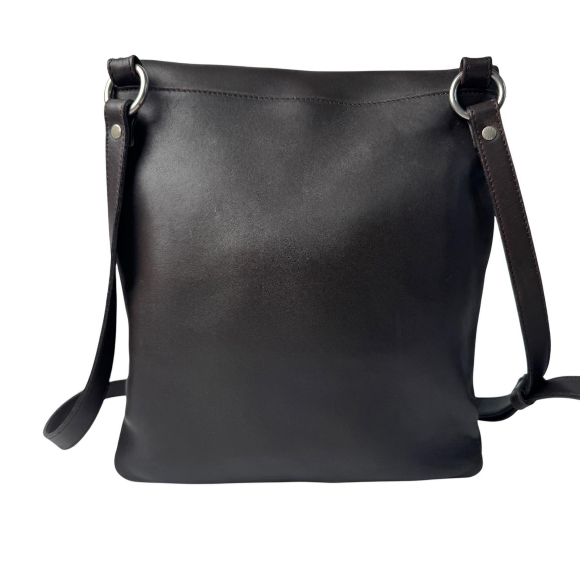 Coach Dark Brown Leather Shoulder Bag (Pre-Owned)