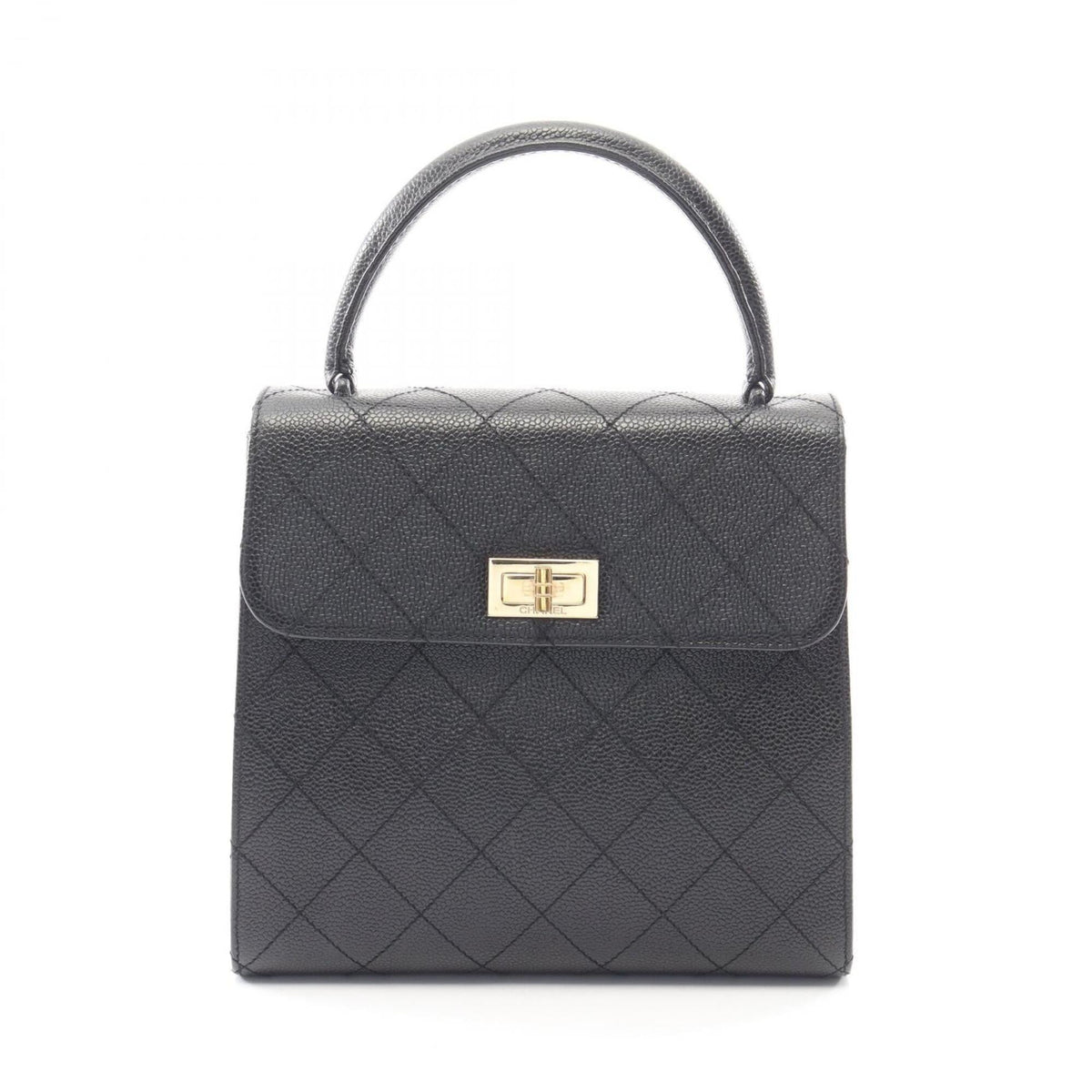 Chanel Black Leather Handbag (Pre-Owned)