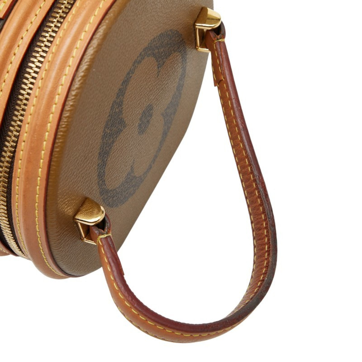 Louis Vuitton Brown Pvc Leather Shoulder Bag Vanity Bag (Pre-Owned)