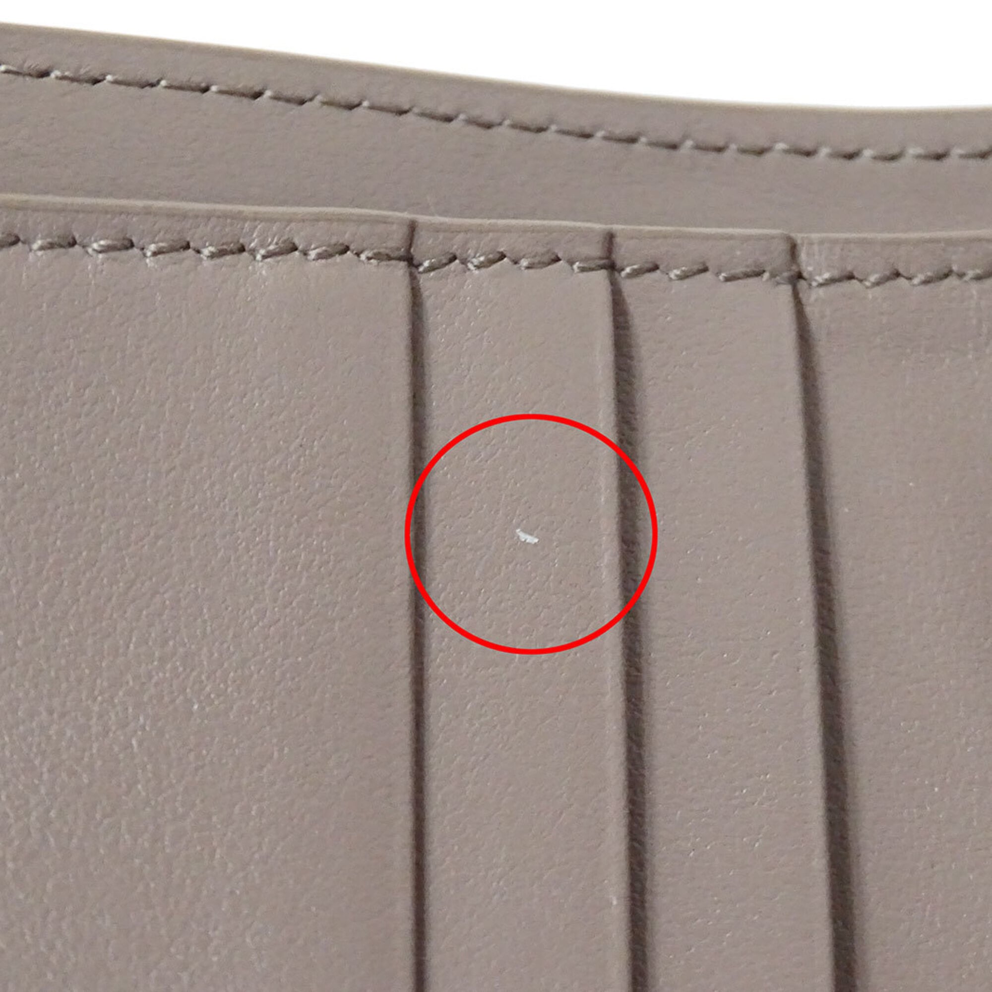 Celine Grayish Leather Wallet (Tri-Fold) (Pre-Owned)