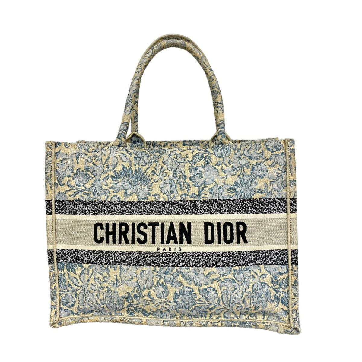 Christian Dior Light Blue Canvas Tote Bag (Pre-Owned)