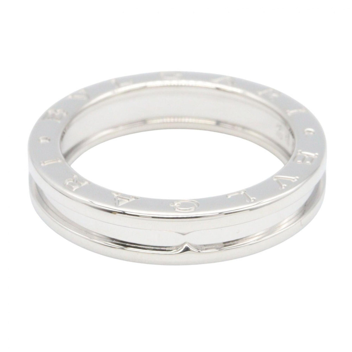 Bvlgari Silver White Gold (18K) Band Ring (Pre-Owned)