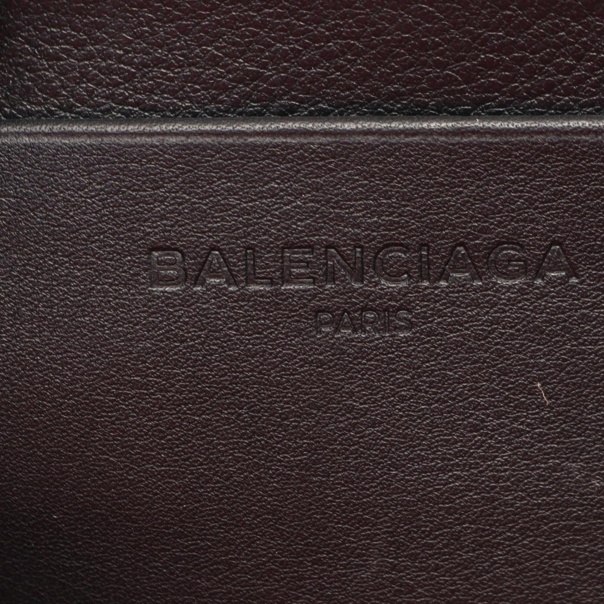 Balenciaga Black Leather Clutch Bag Handbag (Pre-Owned)