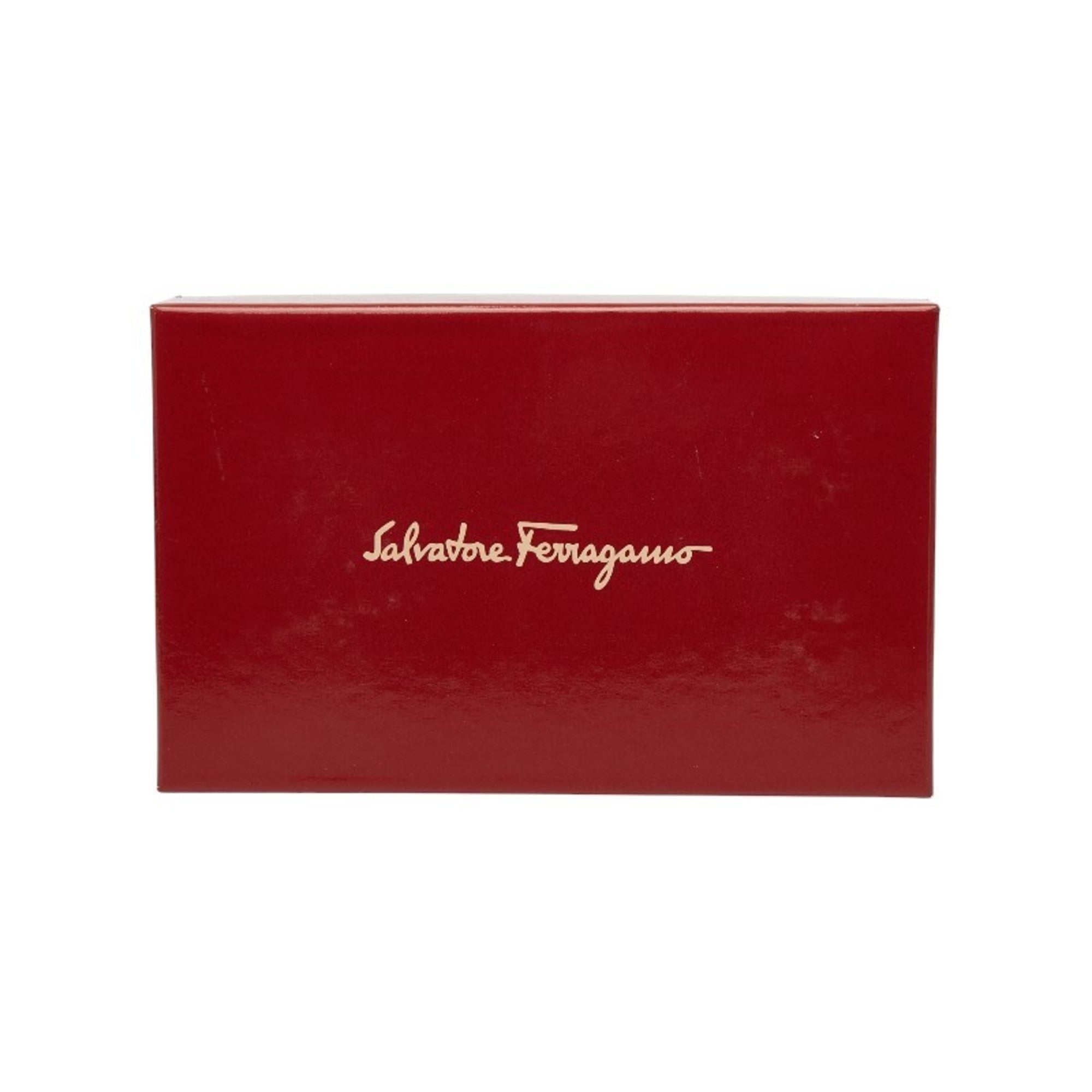 Salvatore Ferragamo Green Leather Long Wallet (Bi-Fold) (Pre-Owned)