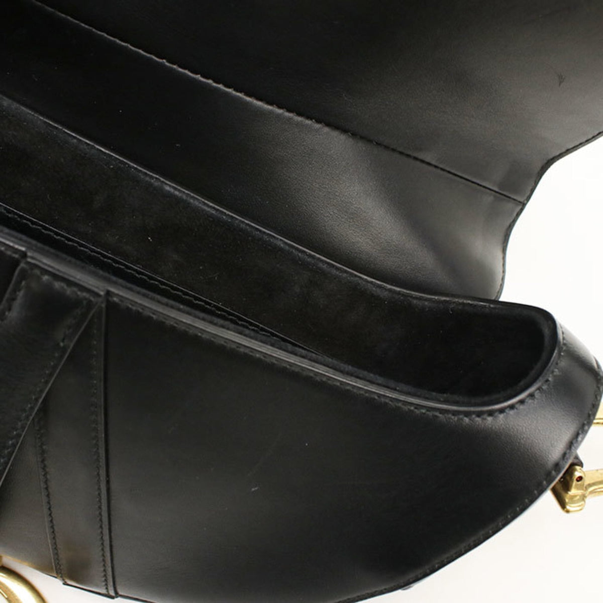 Christian Dior Black Leather Shoulder Bag (Pre-Owned)