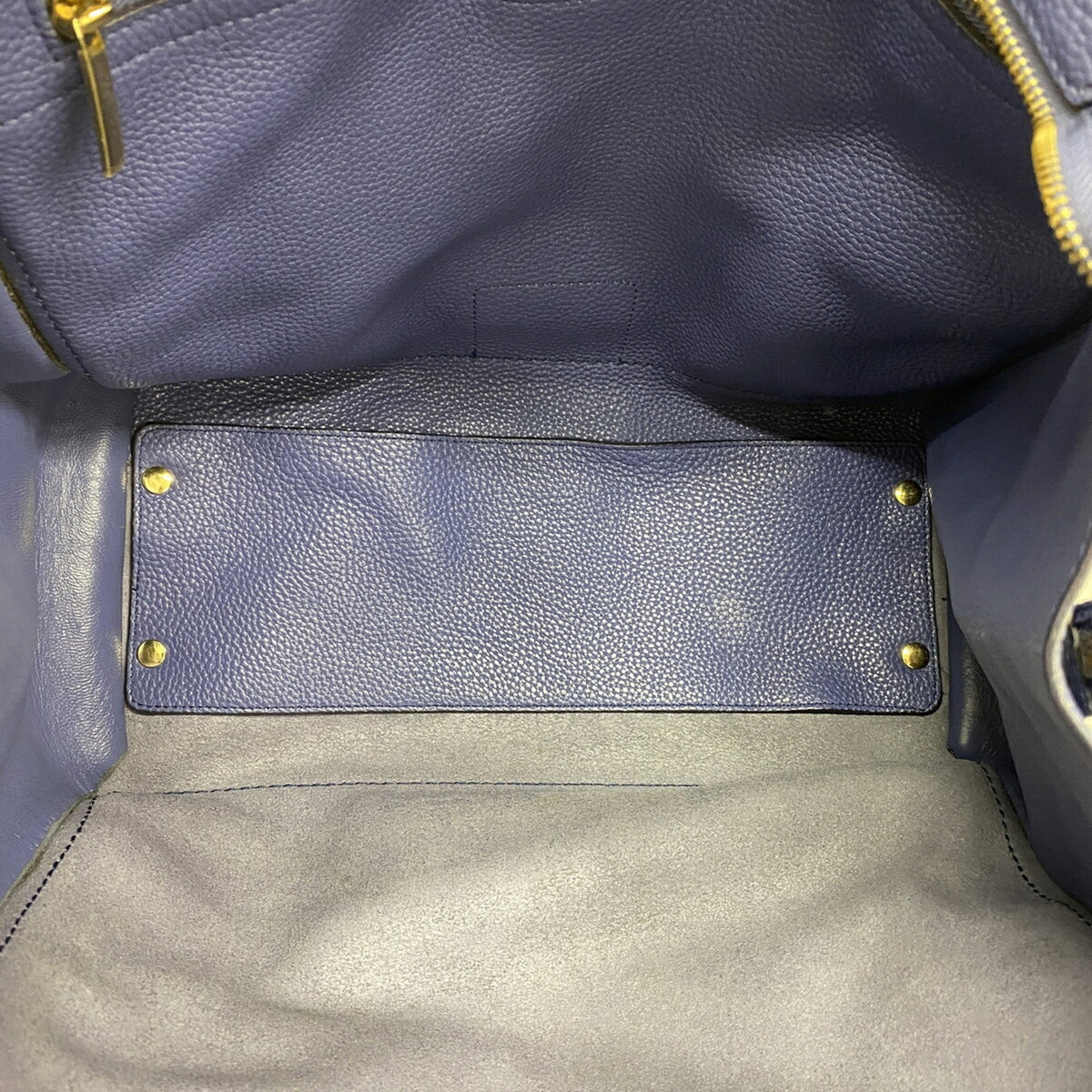 Salvatore Ferragamo Blue Leather Tote Bag (Pre-Owned)