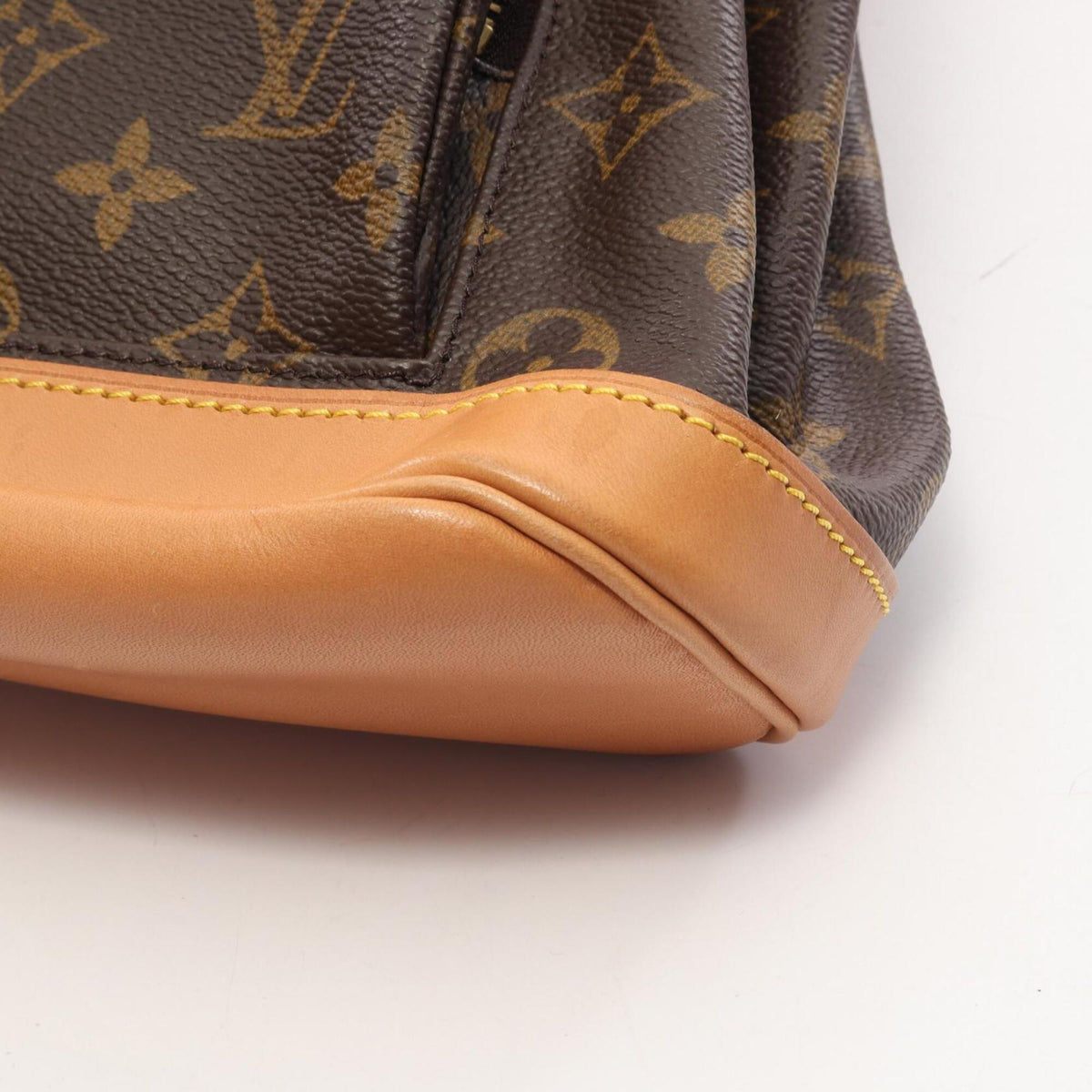 Louis Vuitton Brown Pvc Leather Backpack Handbag (Pre-Owned)
