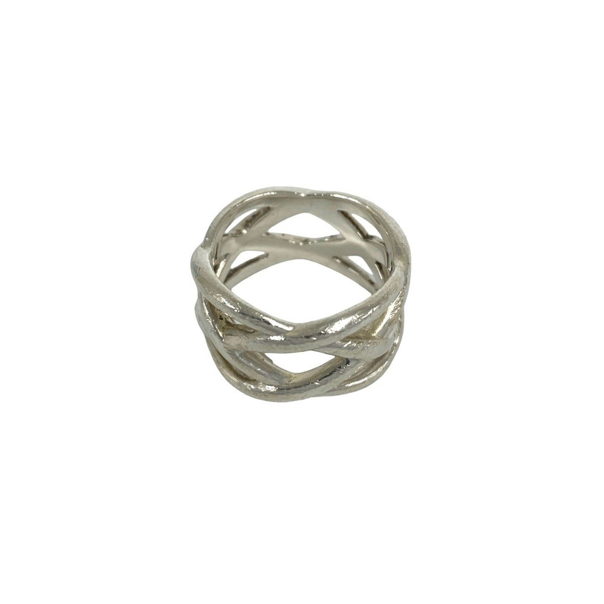 Tiffany Silver Silver 925 Band Ring (Pre-Owned)