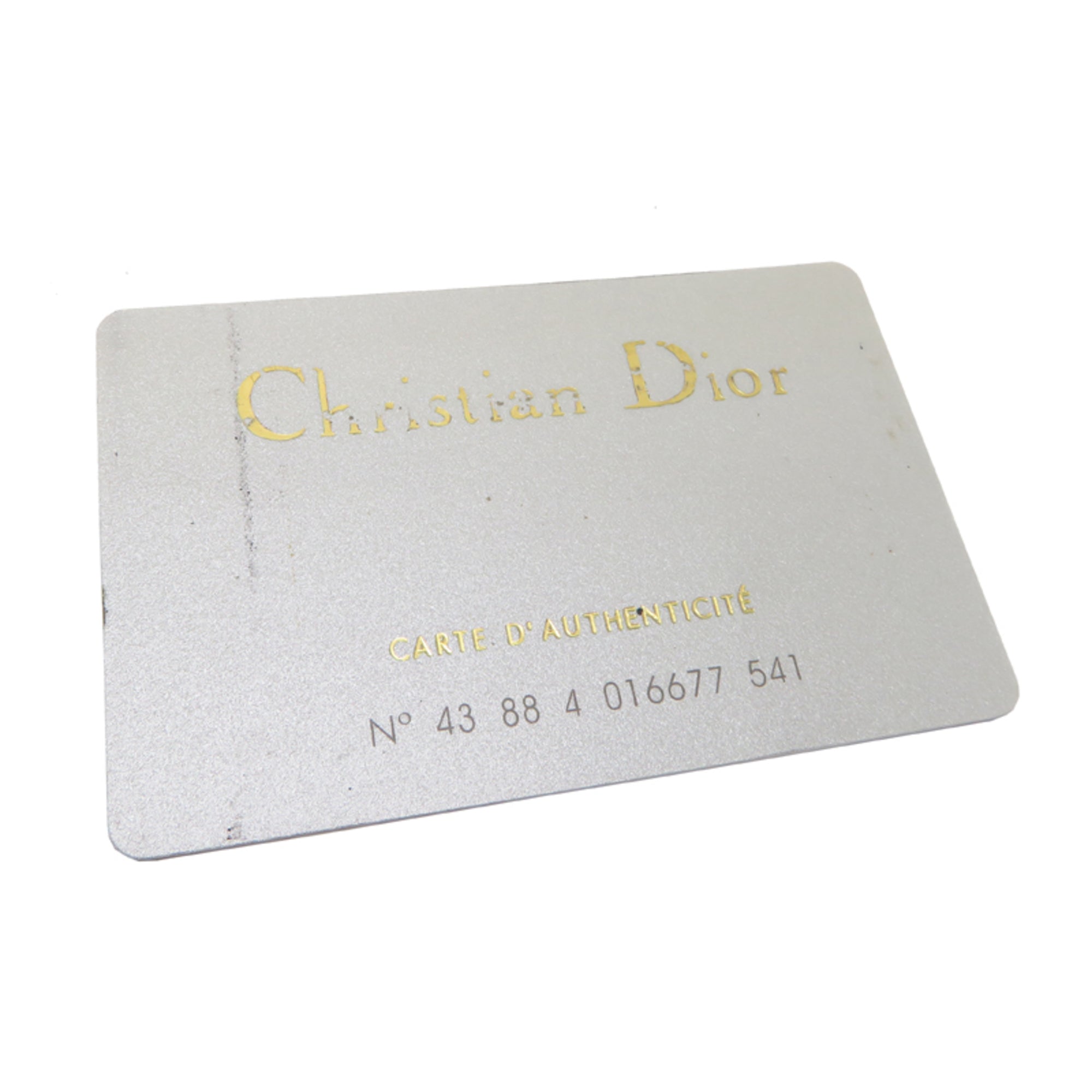 Christian Dior Blue Jacquard Wallet (Tri-Fold) (Pre-Owned)
