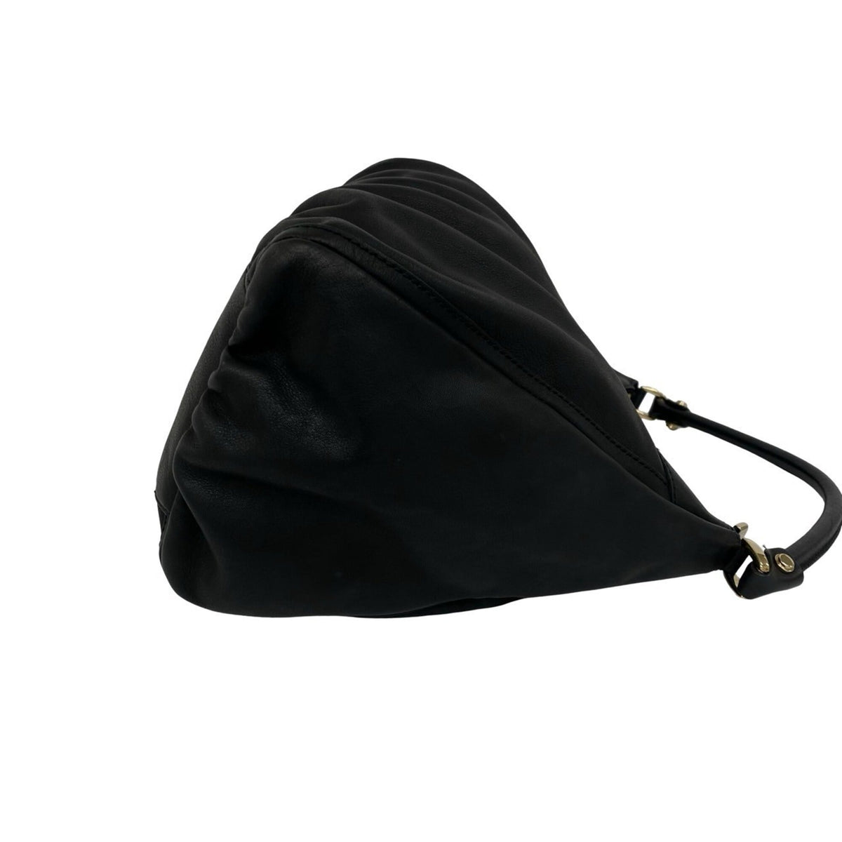 Gucci Black Leather Handbag Shoulder Bag Tote Bag (Pre-Owned)