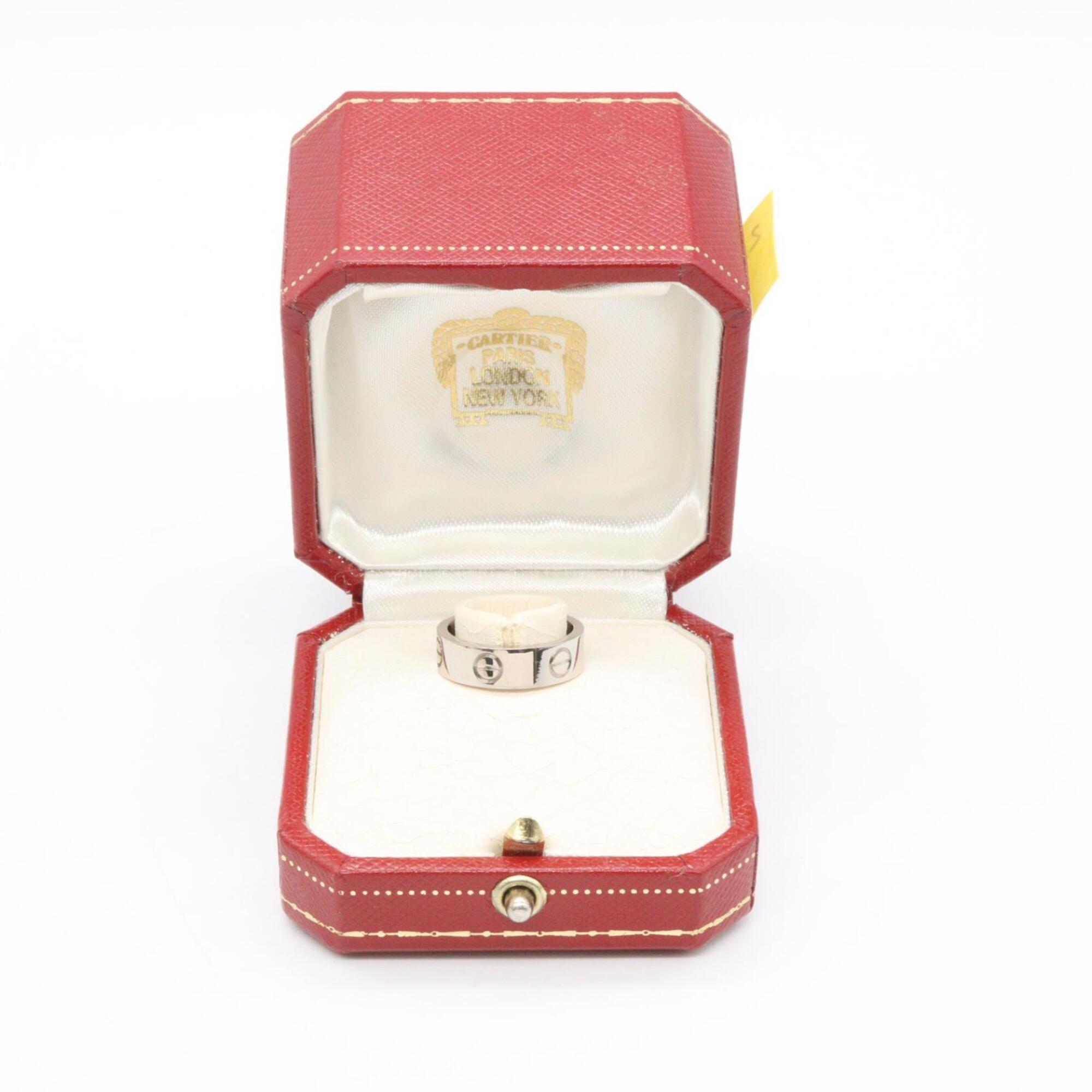 Cartier Silver White Gold (18K) Band Ring (Pre-Owned)