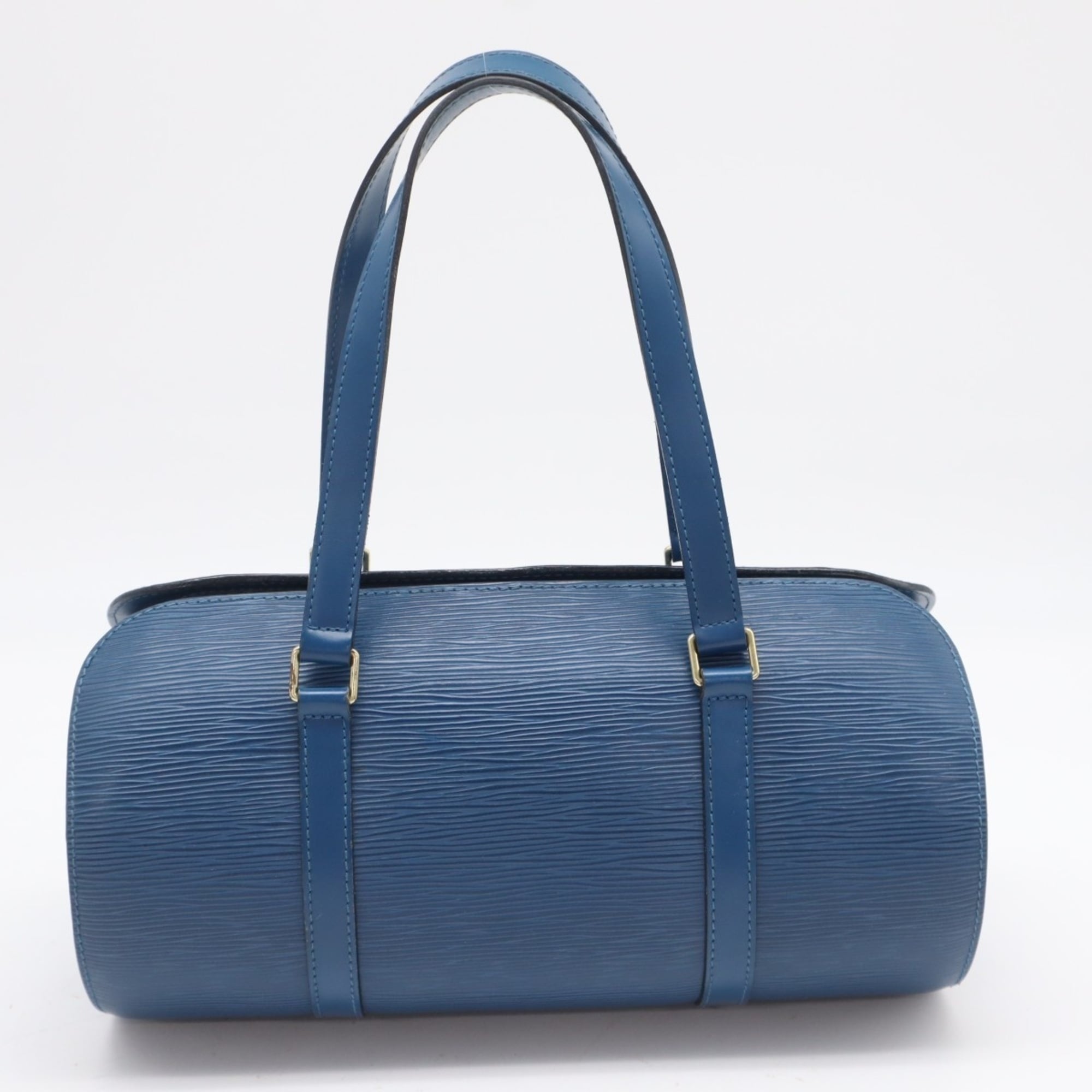 Louis Vuitton Toledo Blue Leather Handbag (Pre-Owned)
