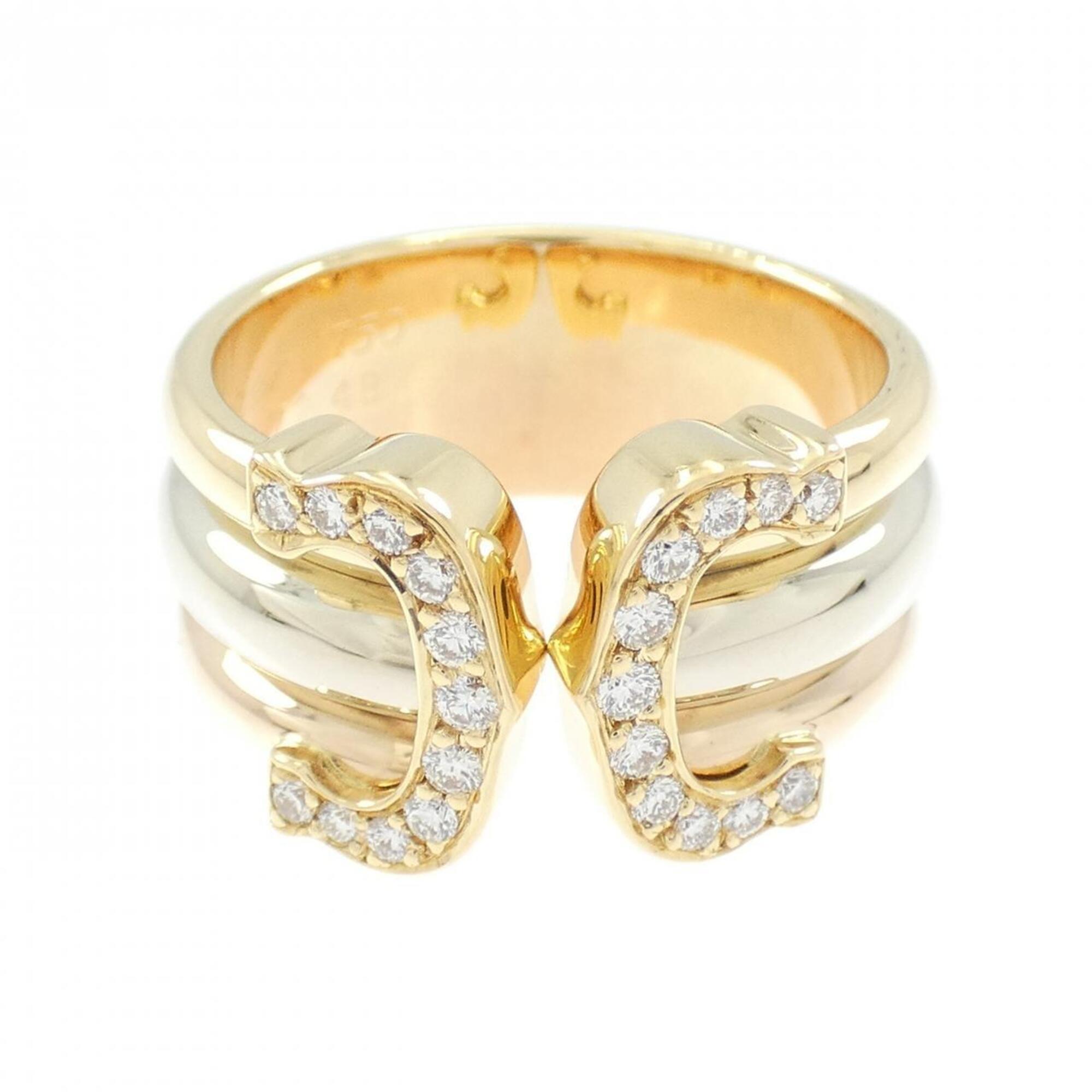 Cartier Pink Gold White Gold Yellow Gold Yellow Gold (18K) Pink Gold (18K) White Gold (18K) Band Ring (Pre-Owned)