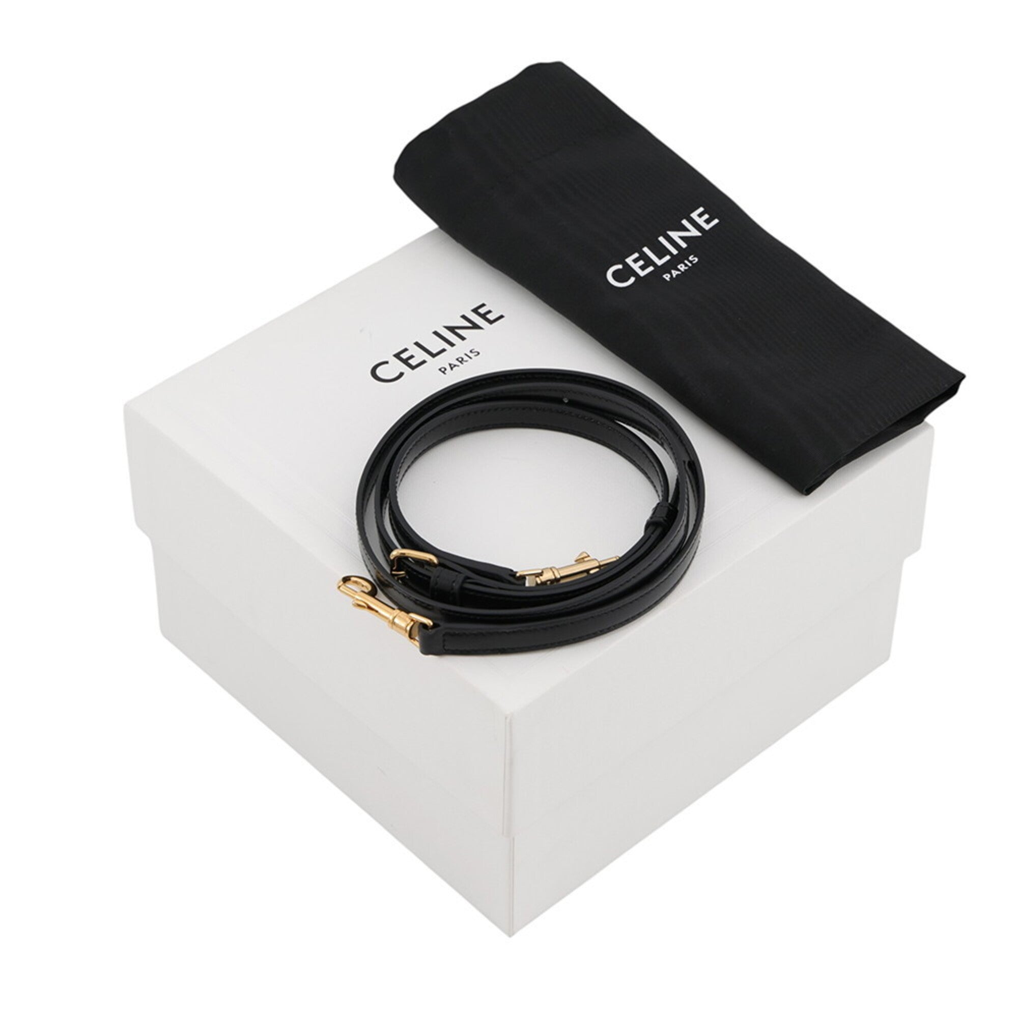 Celine Black Leather Handbag Shoulder Bag (Pre-Owned)