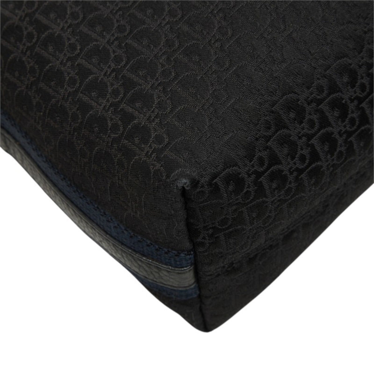 Christian Dior Black Canvas Leather Shoulder Bag (Pre-Owned)