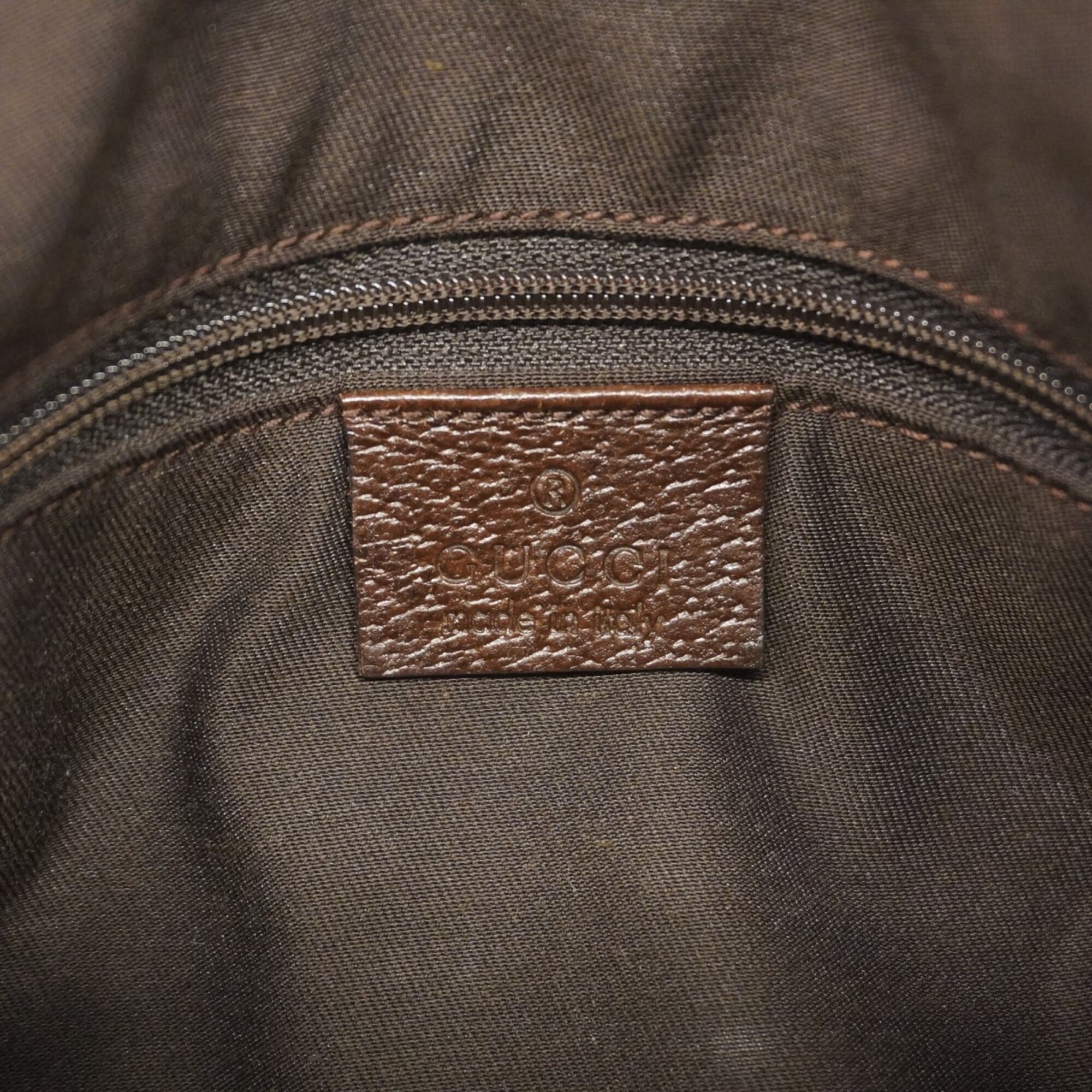 Gucci Brown Canvas Shoulder Bag (Pre-Owned)