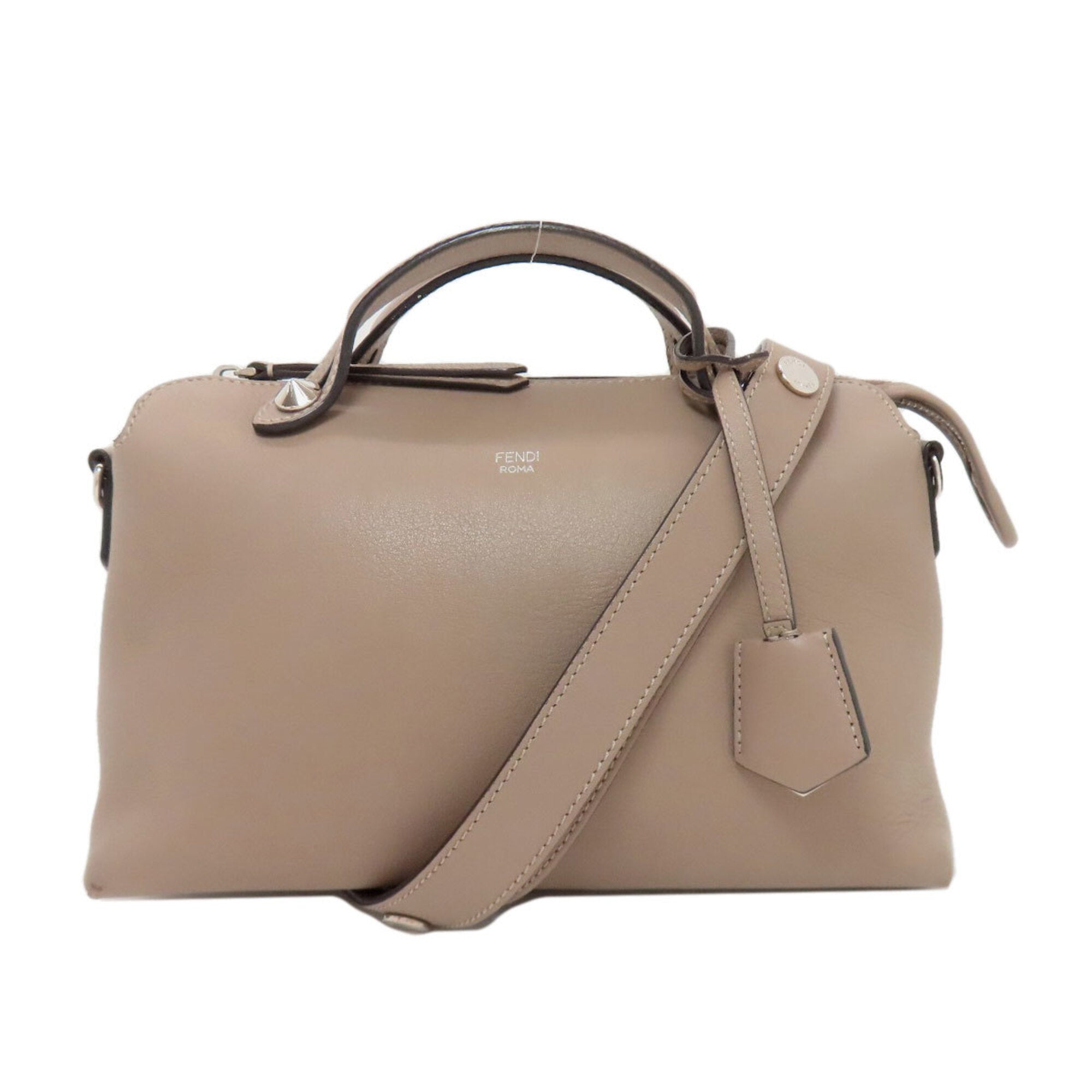 Fendi Grayish Leather Handbag (Pre-Owned)