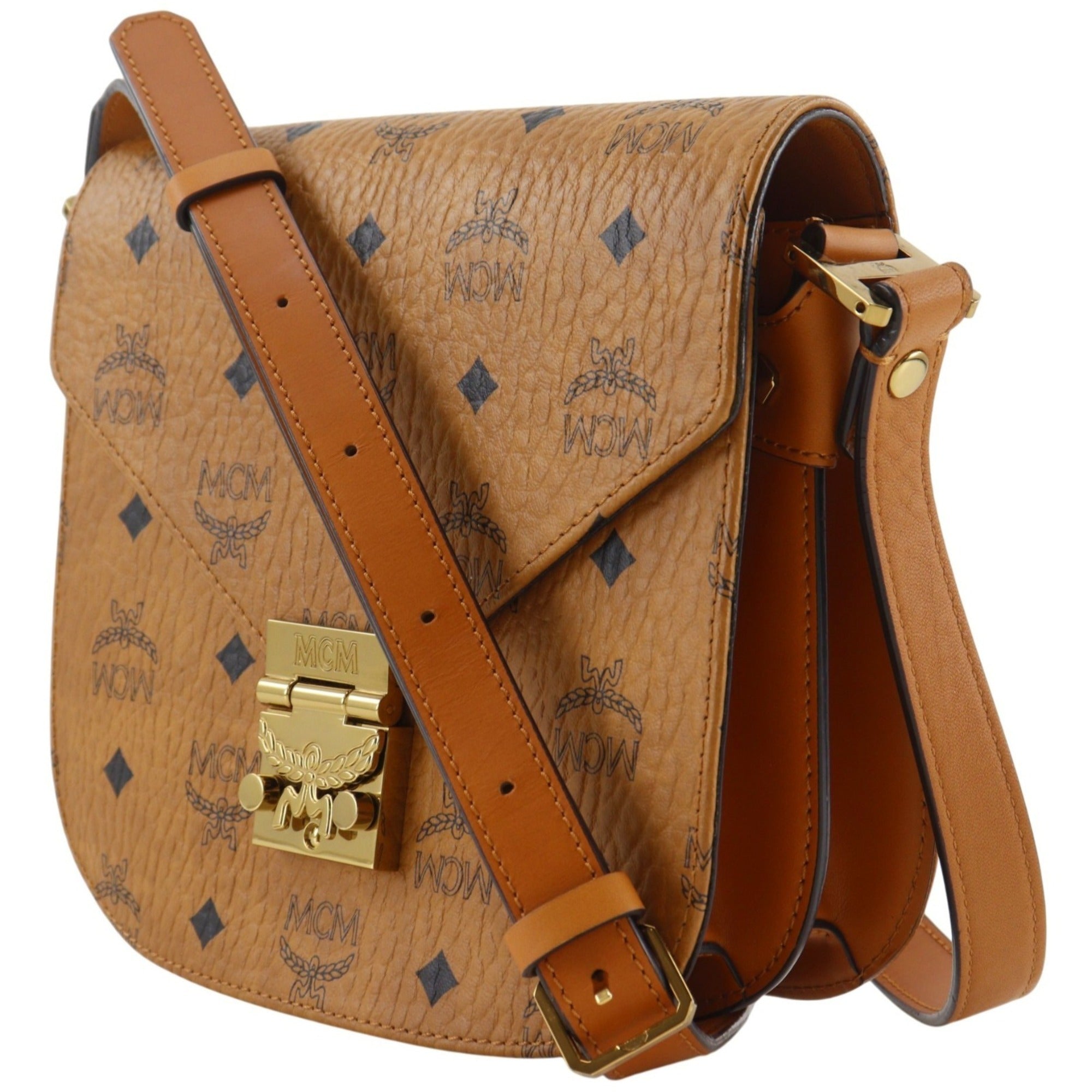 Mcm Brown Pvc Shoulder Bag (Pre-Owned)