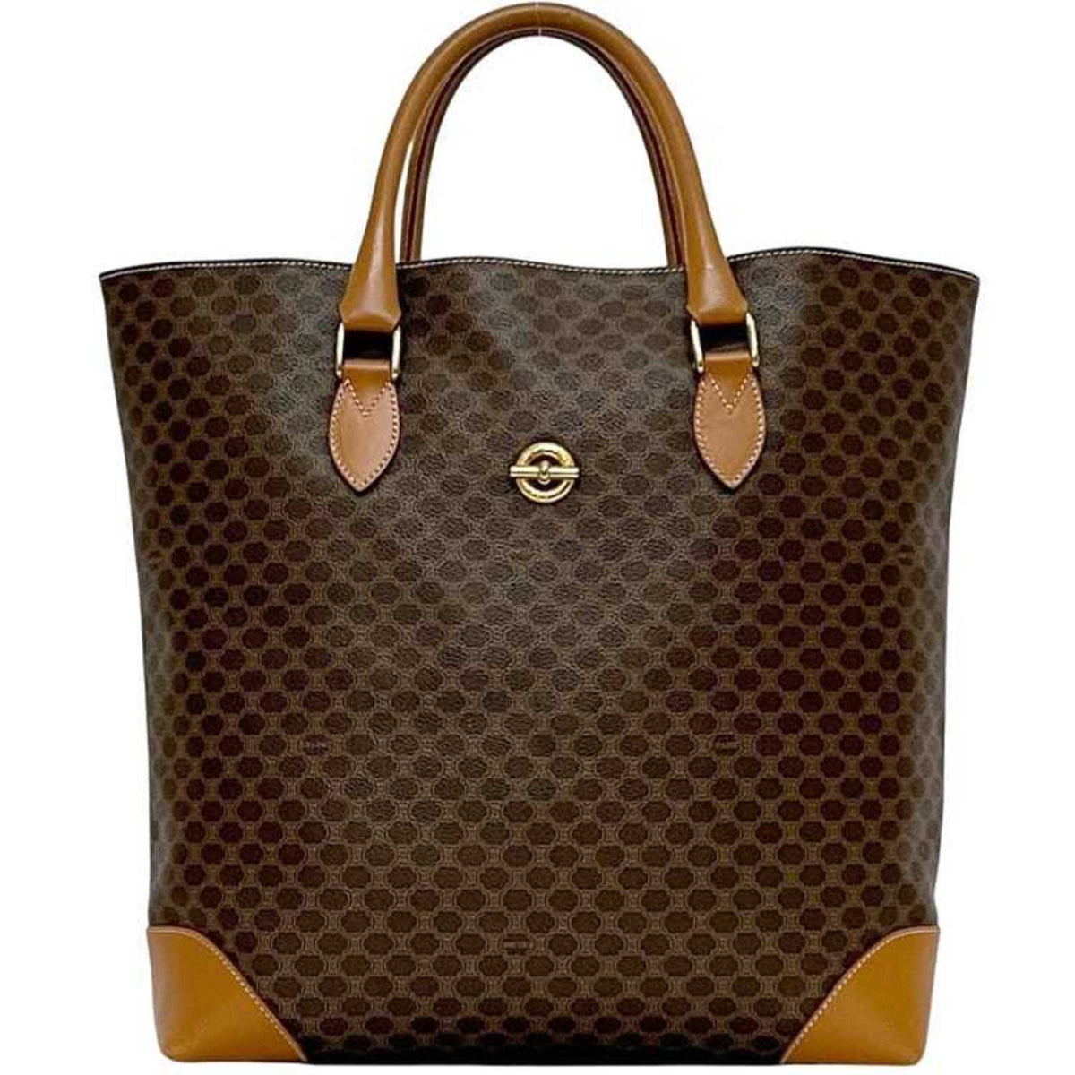 Celine Brown Pvc Leather Tote Bag (Pre-Owned)