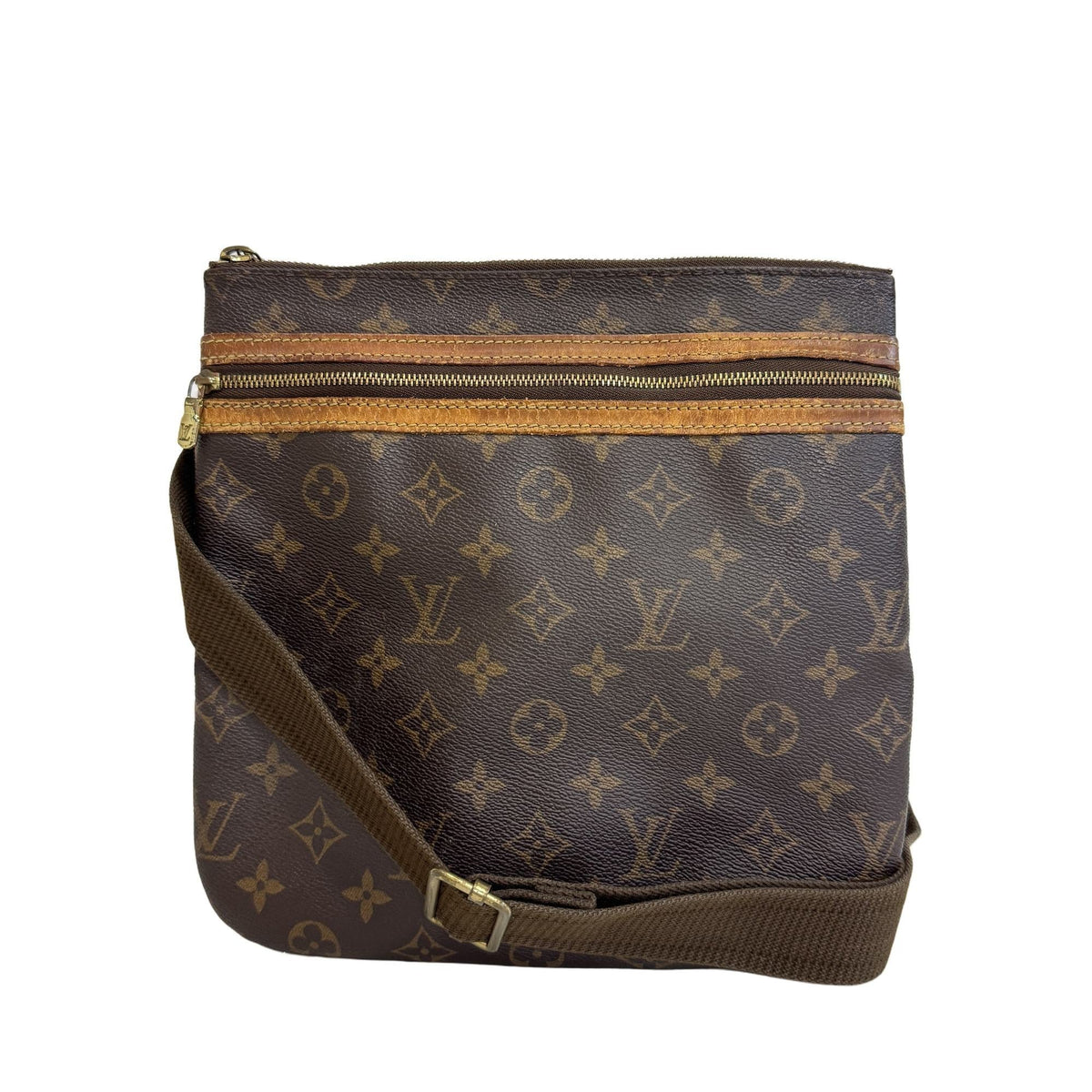 Louis Vuitton Brown Monogram Pochette Shoulder Bag (Pre-Owned)
