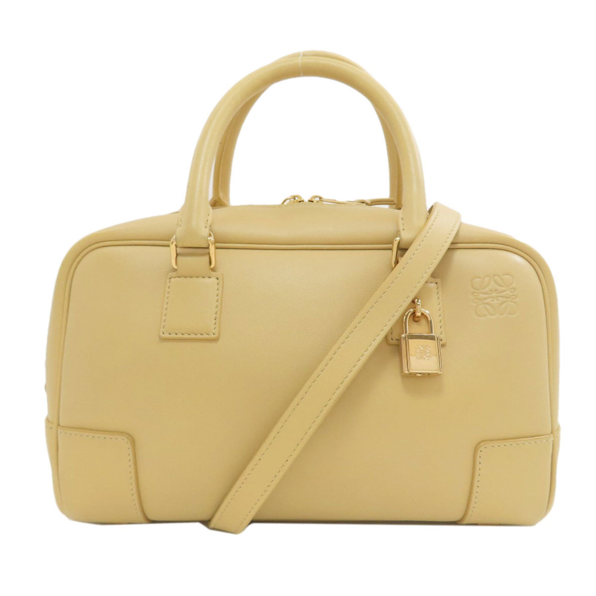 Loewe Amazona Yellow Leather Handbag (Pre-Owned)