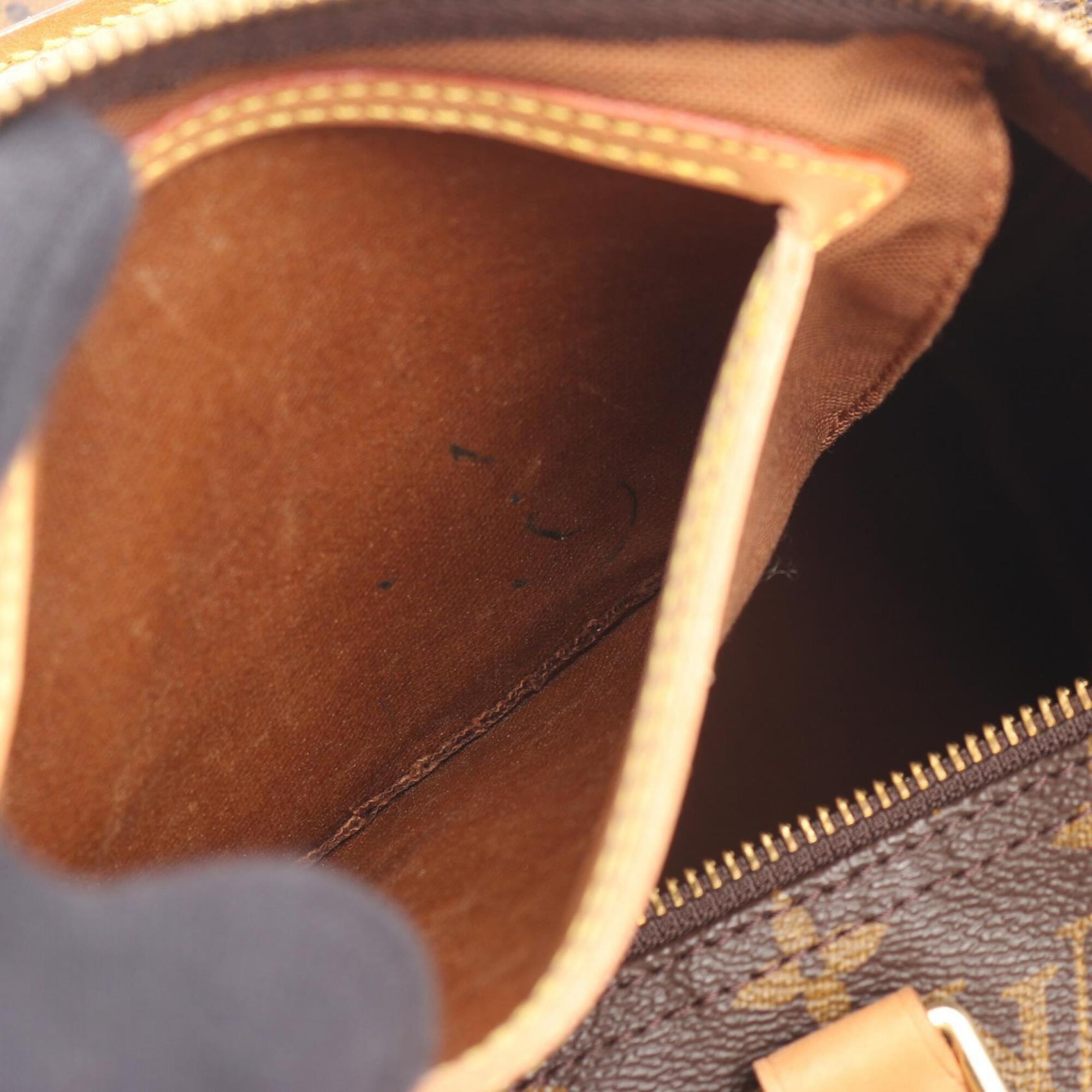 Louis Vuitton Brown Monogram Coated Canvas Leather Handbag (Pre-Owned)