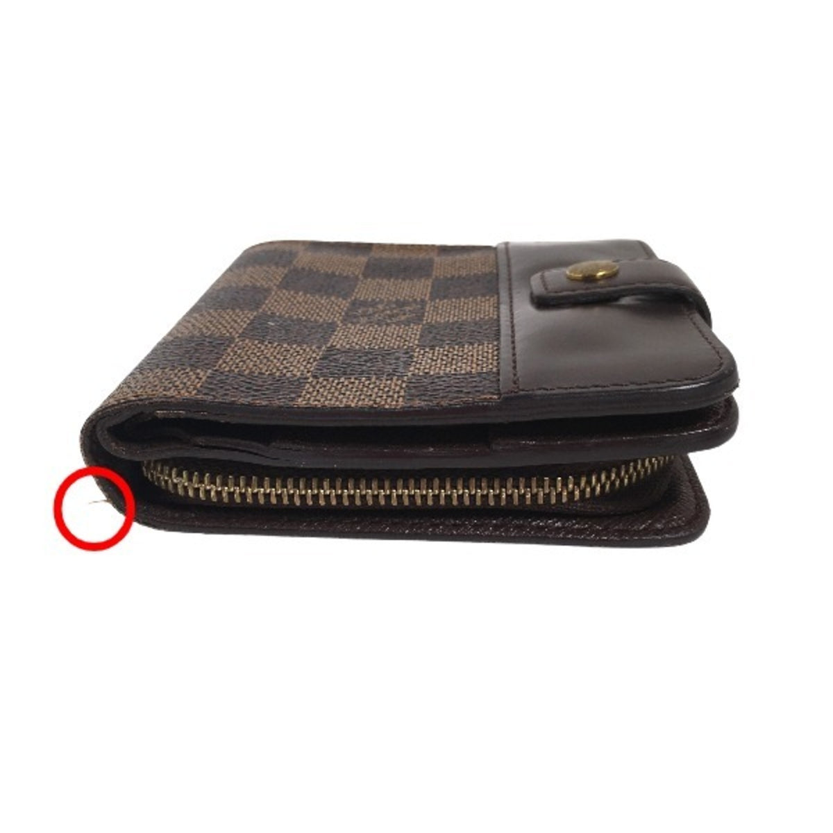 Louis Vuitton Damier Brown Damier Canvas Wallet (Bi-Fold) (Pre-Owned)