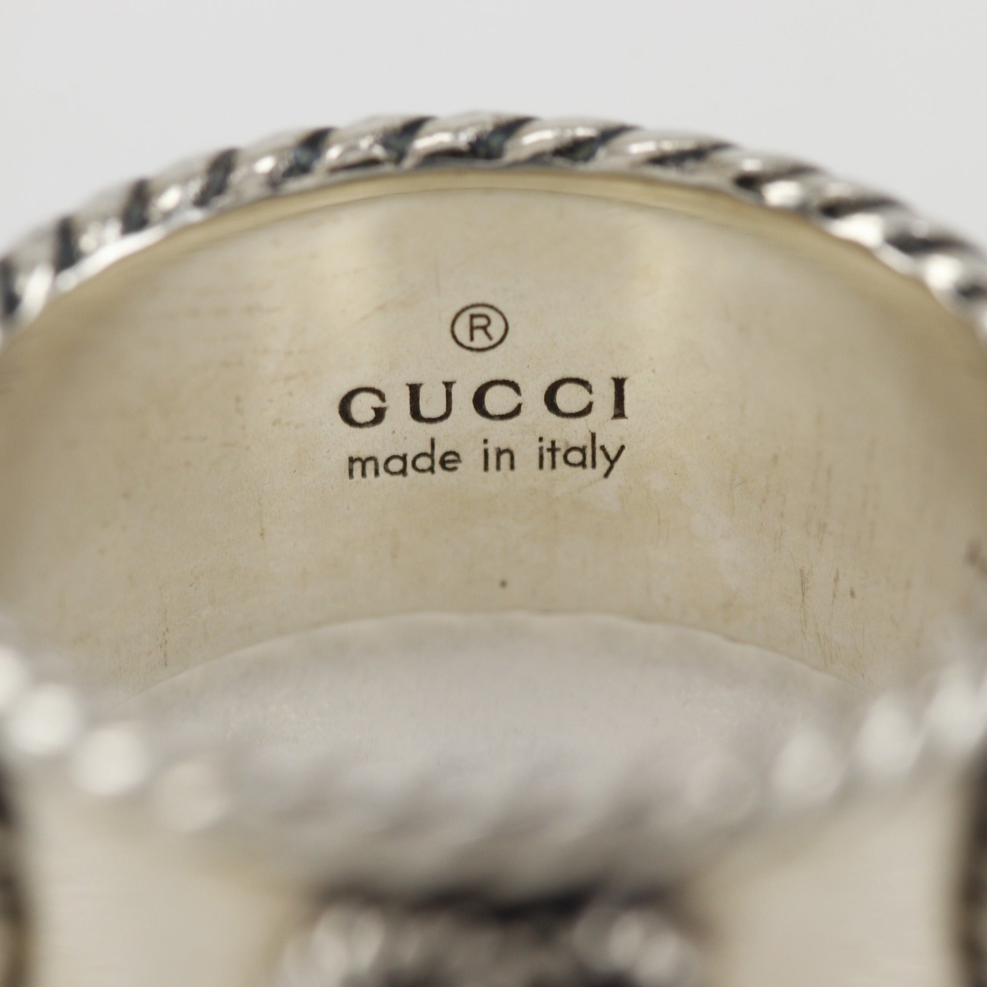 Gucci Silver 925 Band Ring (Pre-Owned)