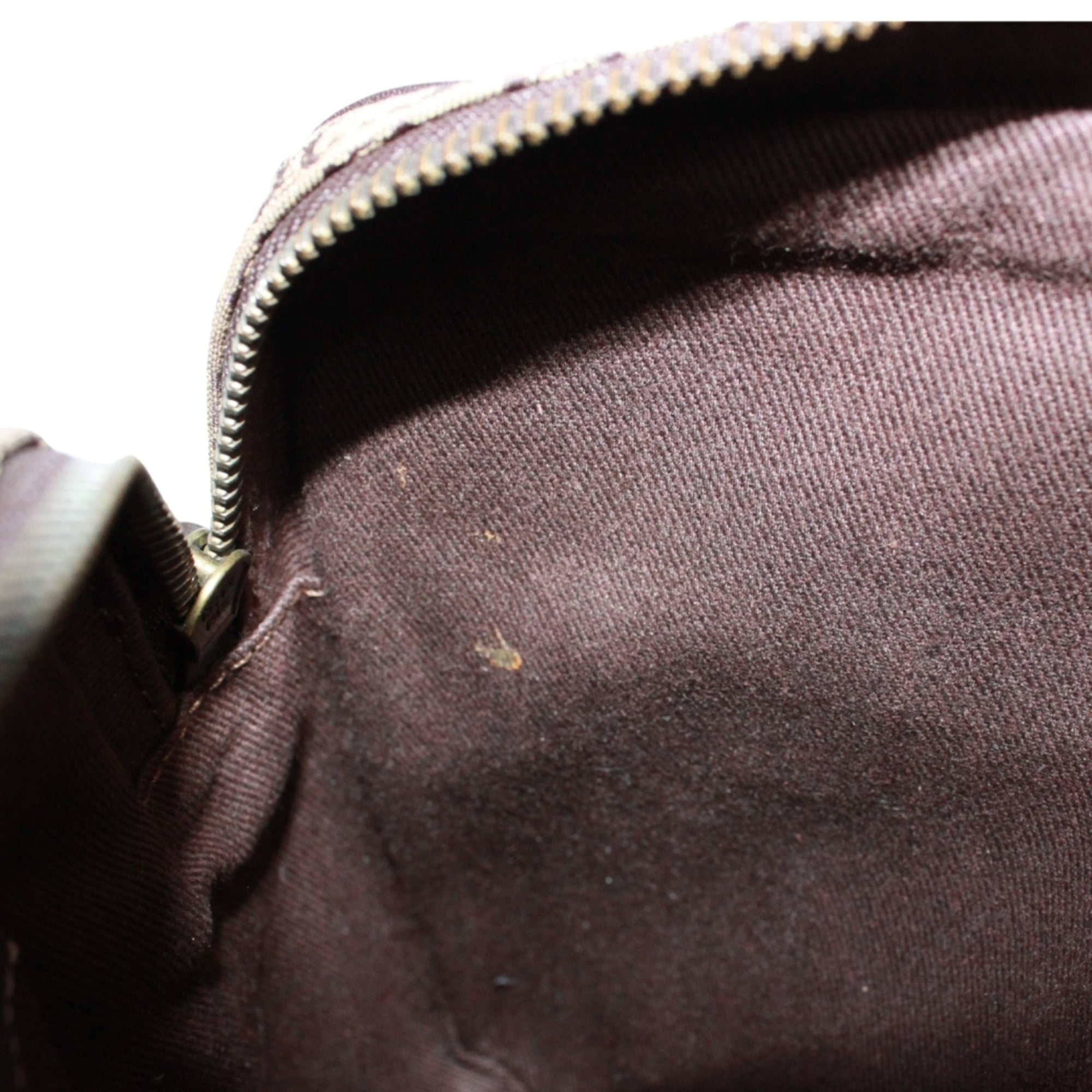 Celine Brown Canvas Leather Shoulder Bag (Pre-Owned)