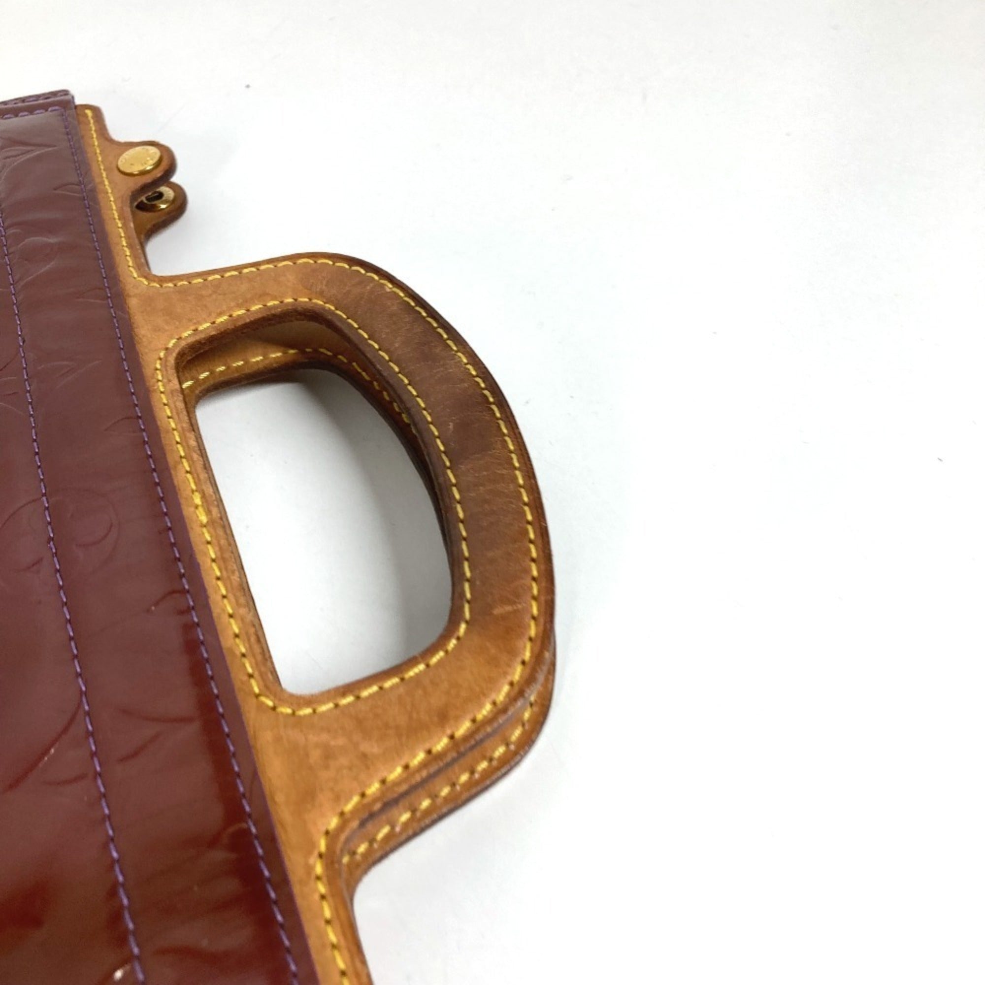 Louis Vuitton Purple Violet Monogram Vernis Clutch Bag Handbag (Pre-Owned)