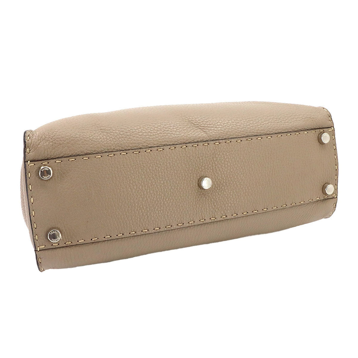 Fendi Beige Leather Handbag (Pre-Owned)