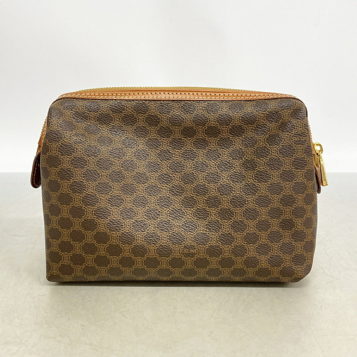 Celine Brown Pvc Pouch (Pre-Owned)