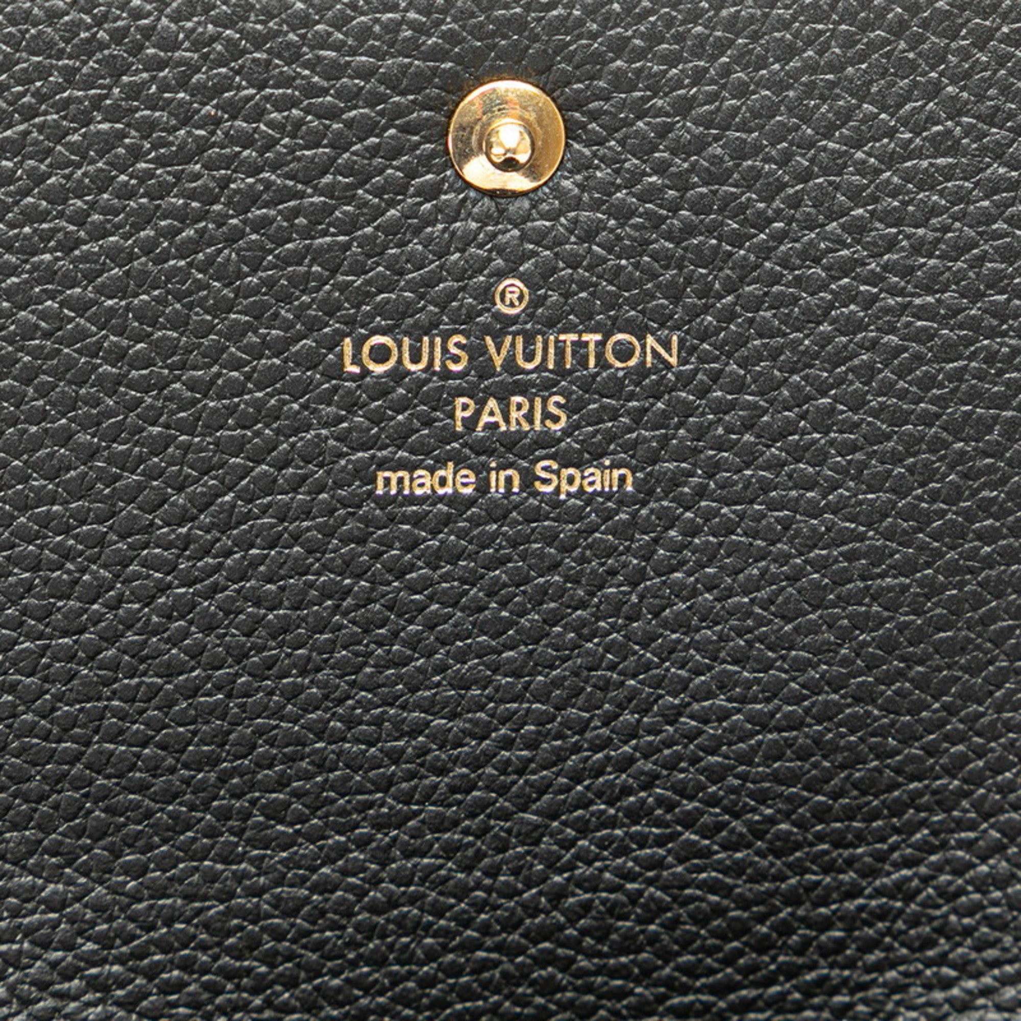 Louis Vuitton Black Noir Leather Wallet (Bi-Fold) (Pre-Owned)