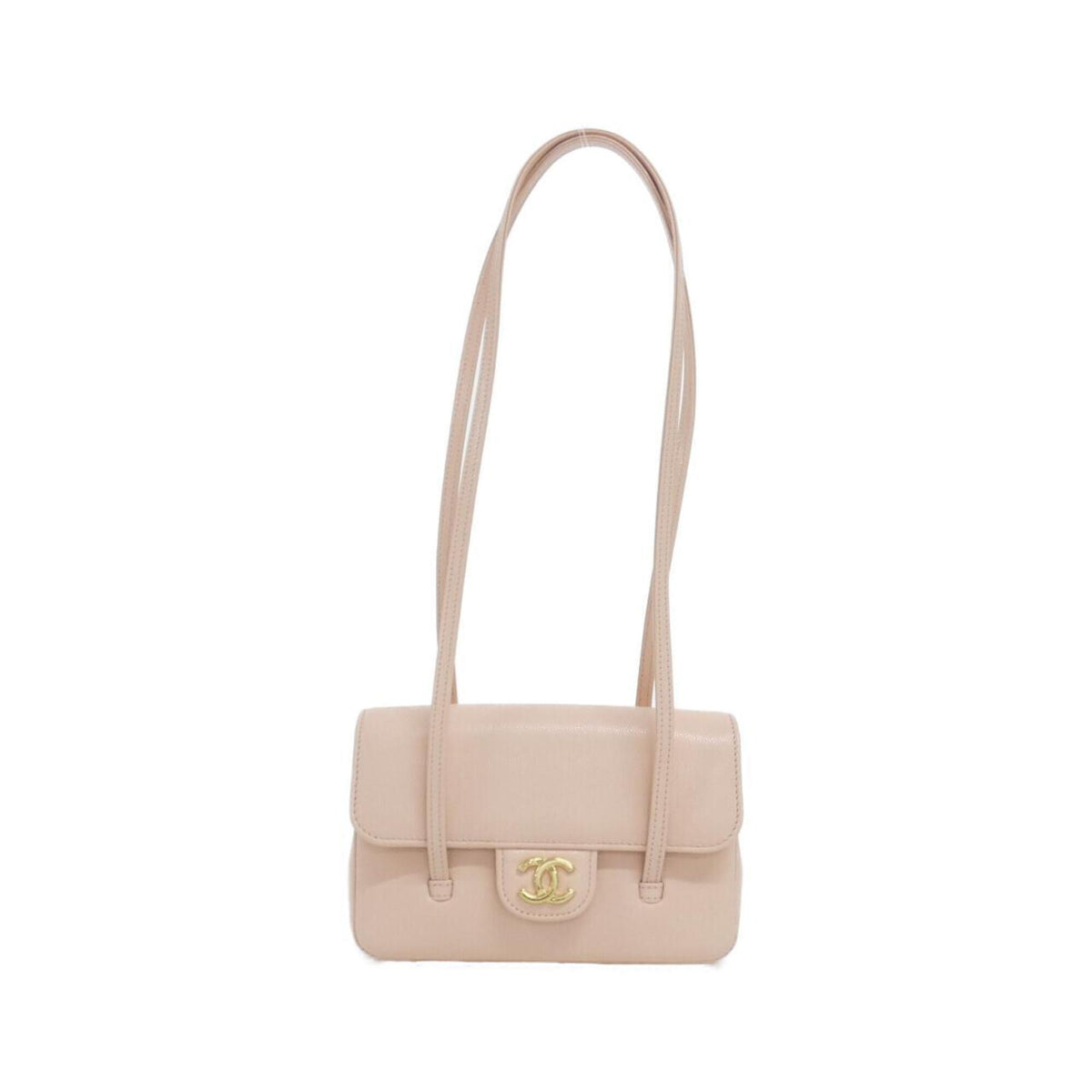 Chanel Pink Grained Calfskin Shoulder Bag (Pre-Owned)