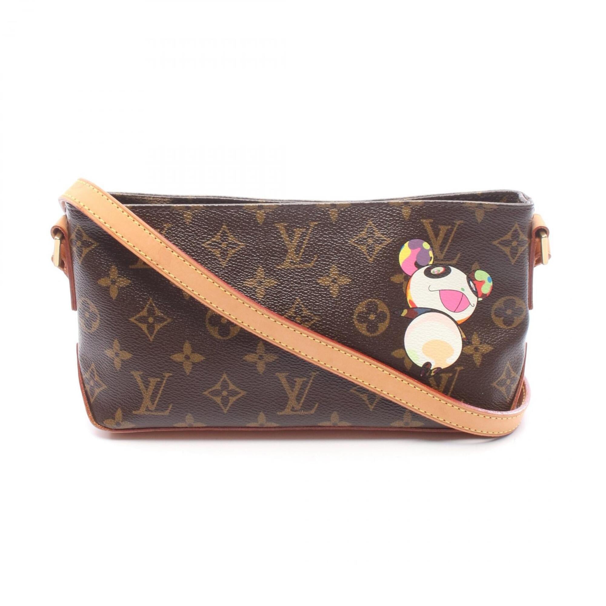 Louis Vuitton Brown Multi-Color Coated Canvas Pvc Monogram Leather Handbag Shoulder Bag (Pre-Owned)