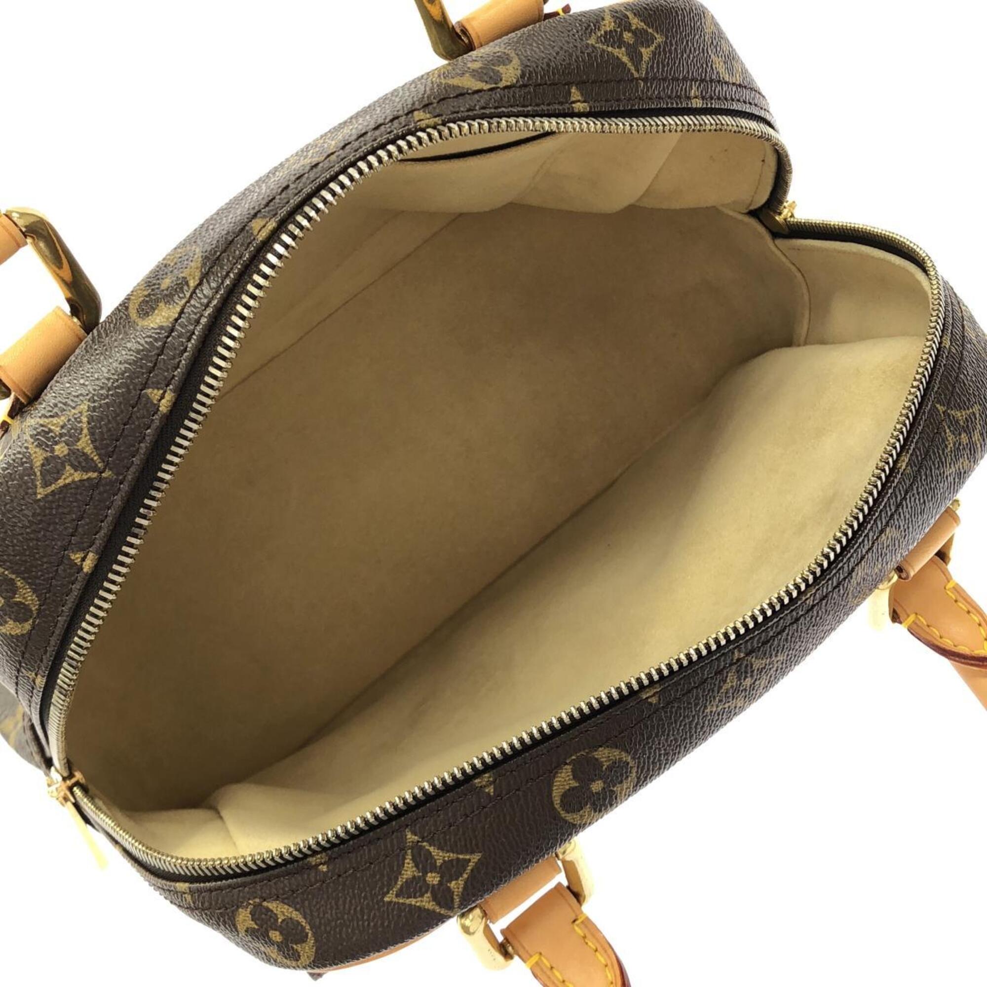 Louis Vuitton Marron Coated Canvas Handbag (Pre-Owned)