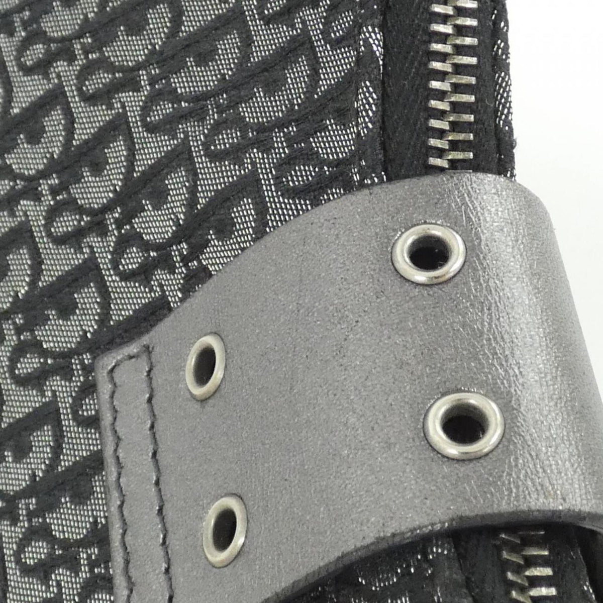 Christian Dior Black Canvas Leather Shoulder Bag (Pre-Owned)