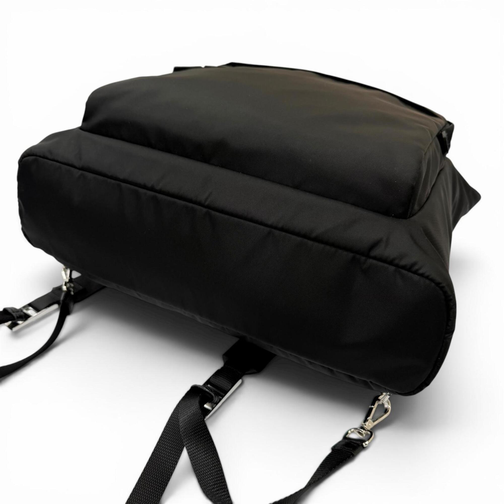 Prada Black Polyamide Leather Tote Bag (Pre-Owned)
