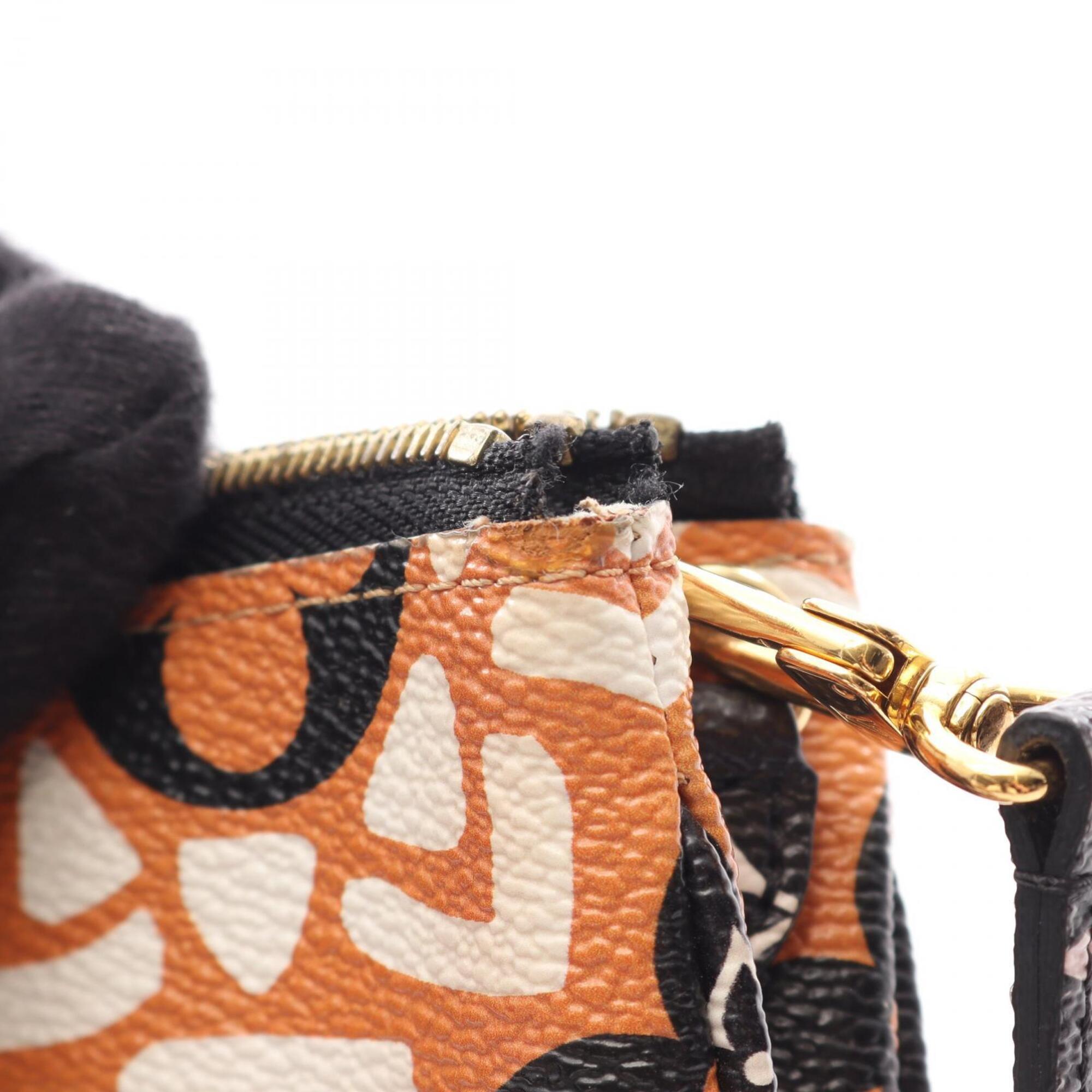 Louis Vuitton Multi-Color Orange Coated Canvas Handbag Pochette Shoulder Bag (Pre-Owned)