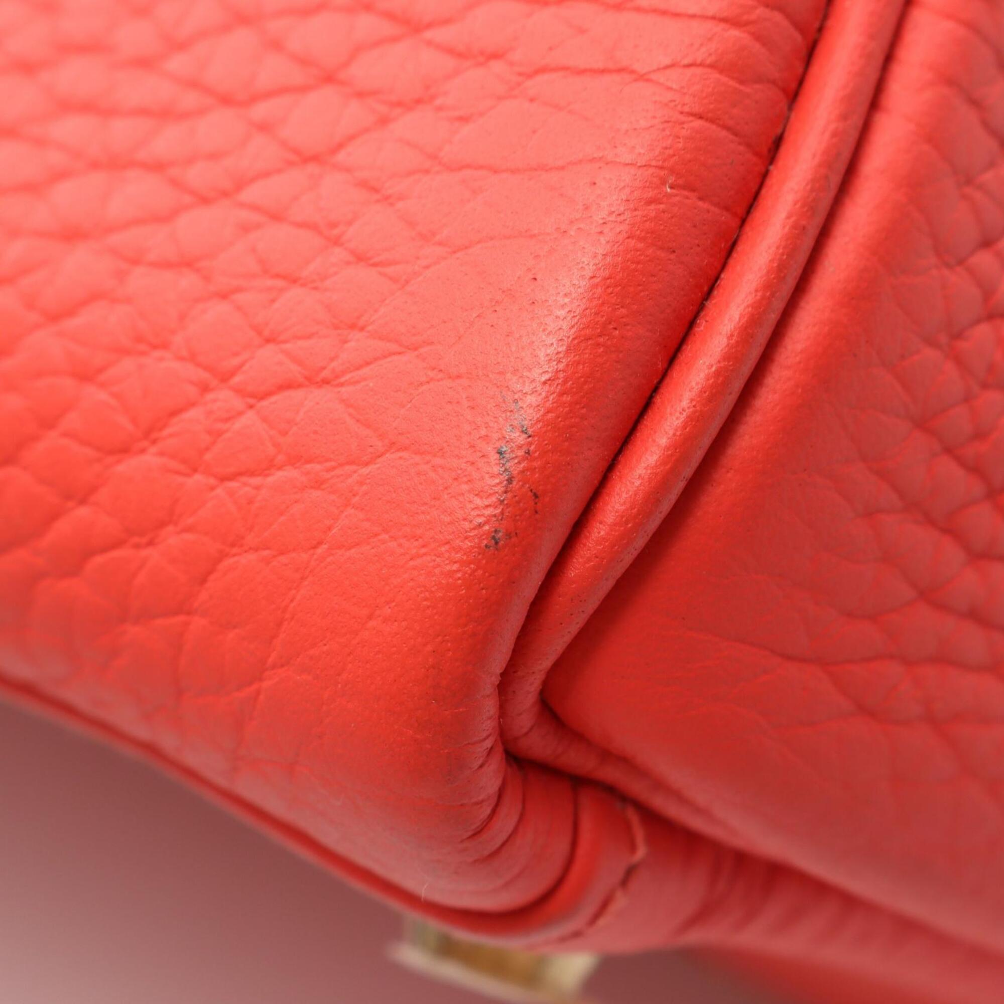 Hermes Pink Rose Jaipur Taurillon Clemence Leather Handbag (Pre-Owned)