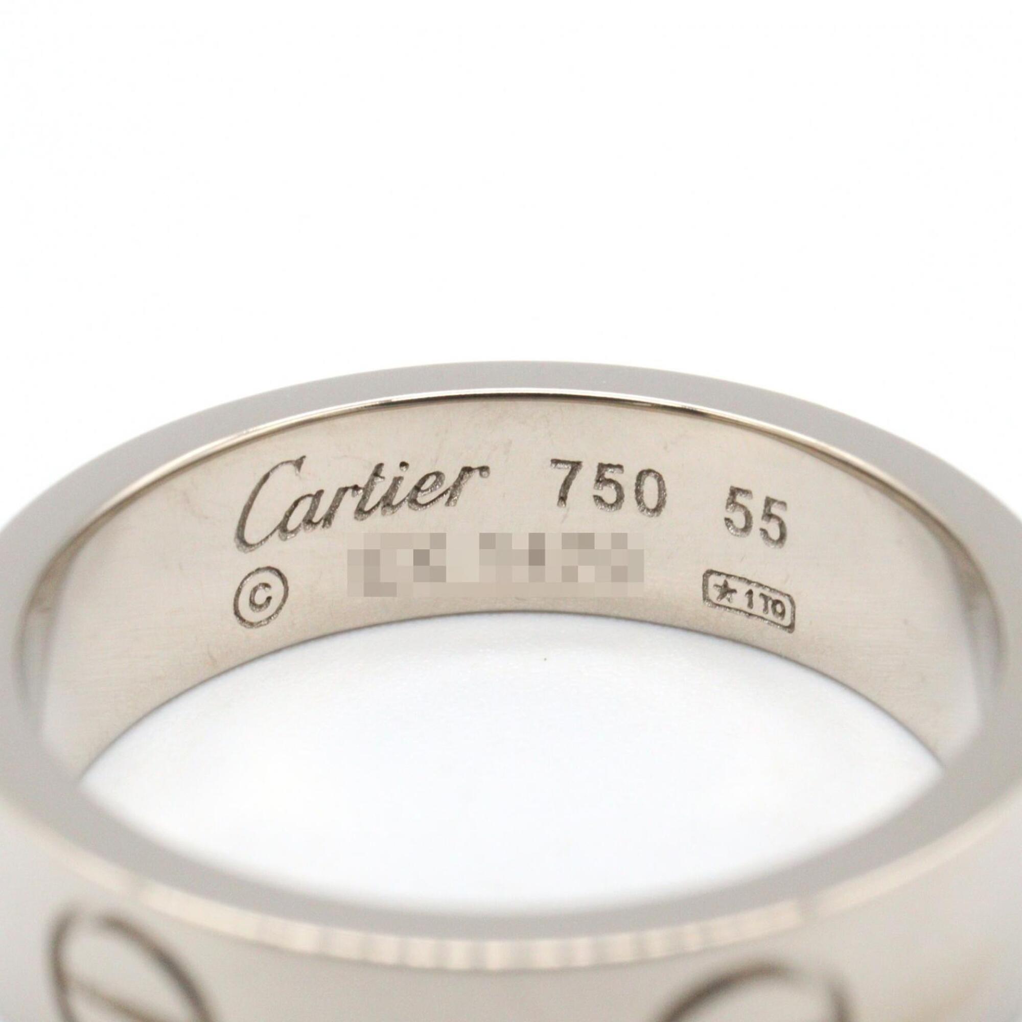 Cartier Silver White Gold (18K) Band Ring (Pre-Owned)