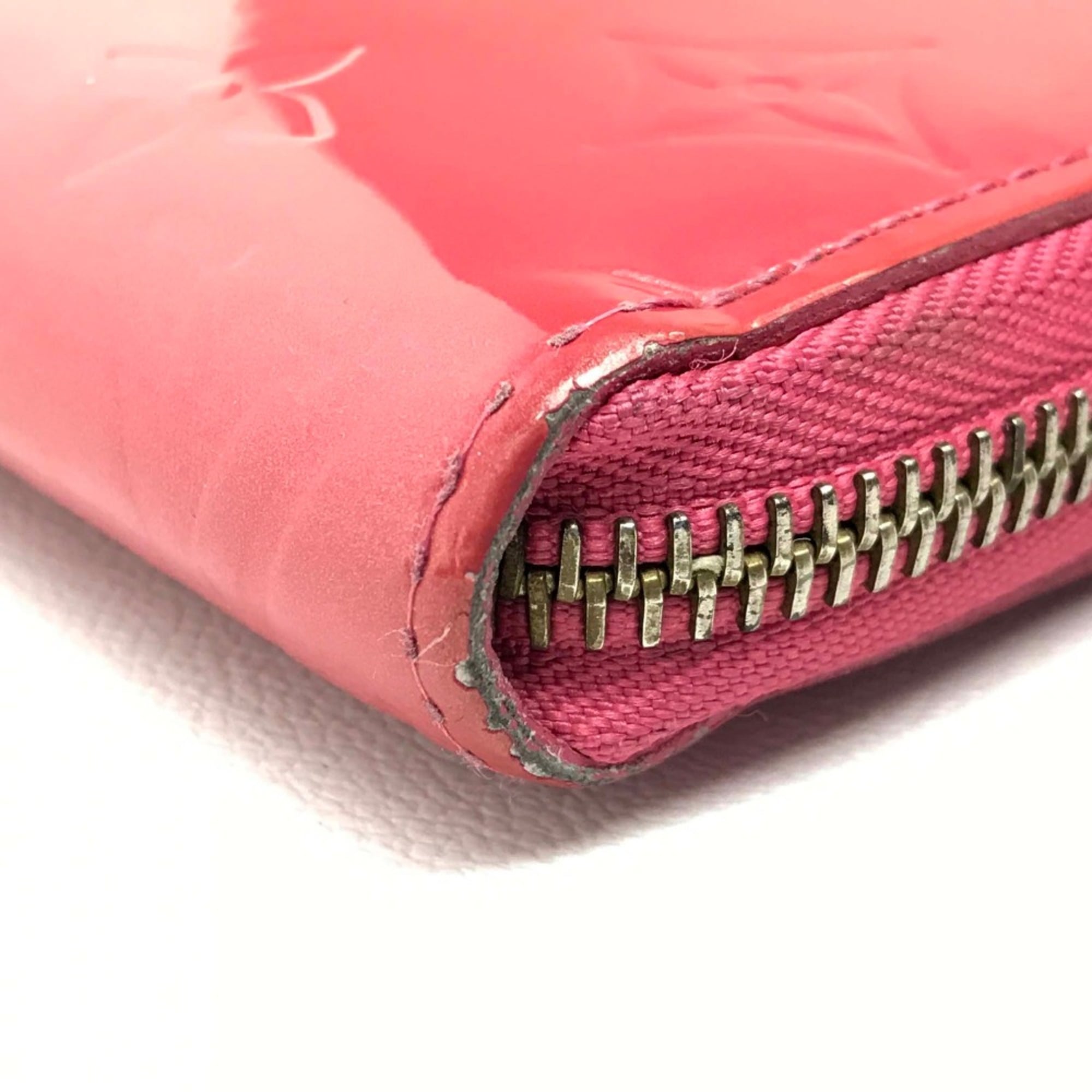 Louis Vuitton Pink Leather Long Wallet (Bi-Fold) (Pre-Owned)