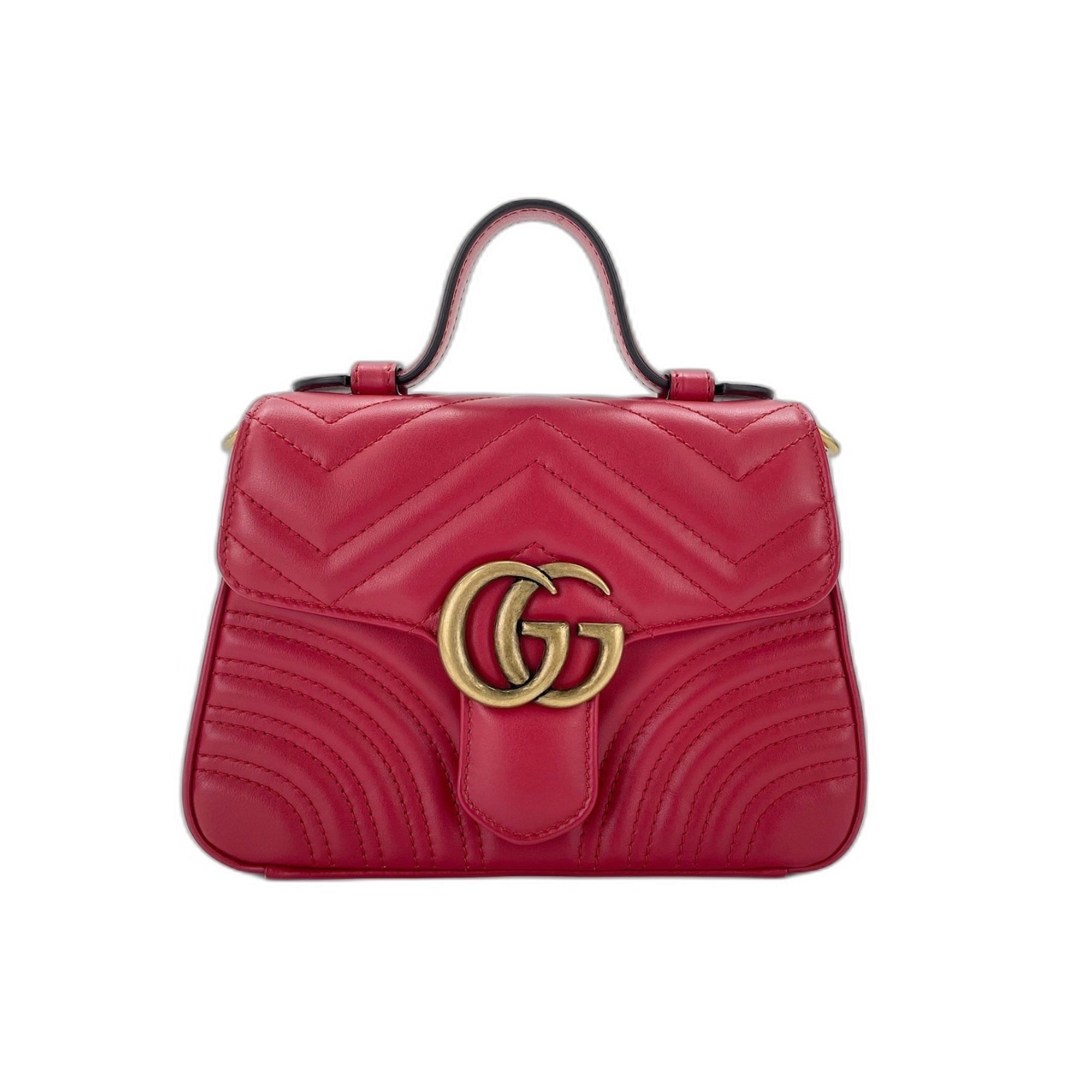 Gucci Red Color Shoulder Bag (Pre-Owned)