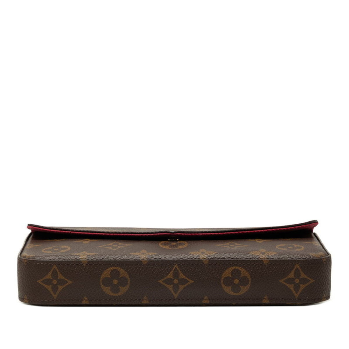 Louis Vuitton Brown Fuchsia Pvc Leather Pochette Pouch Shoulder Bag (Pre-Owned)