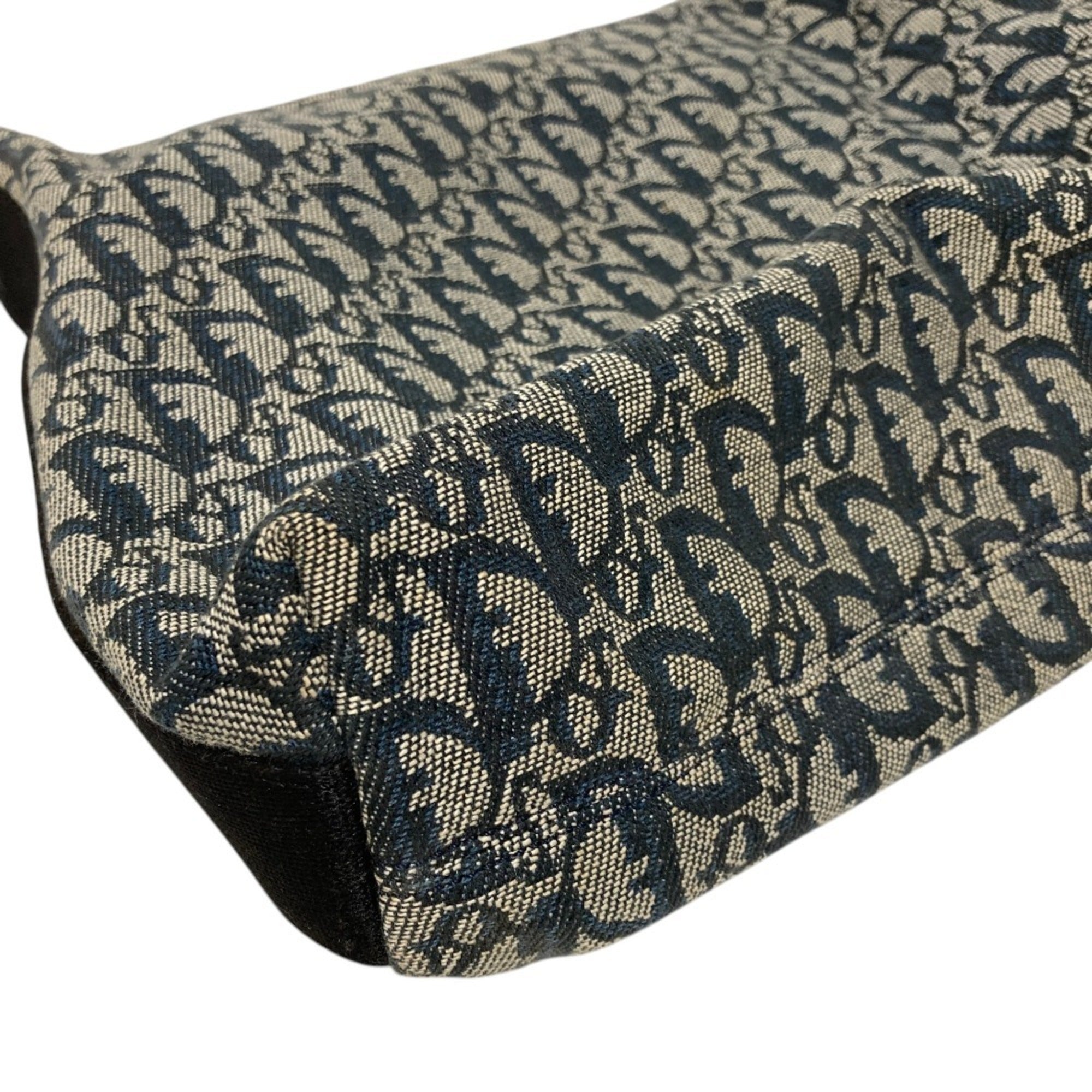 Christian Dior Navy Canvas Shoulder Bag (Pre-Owned)